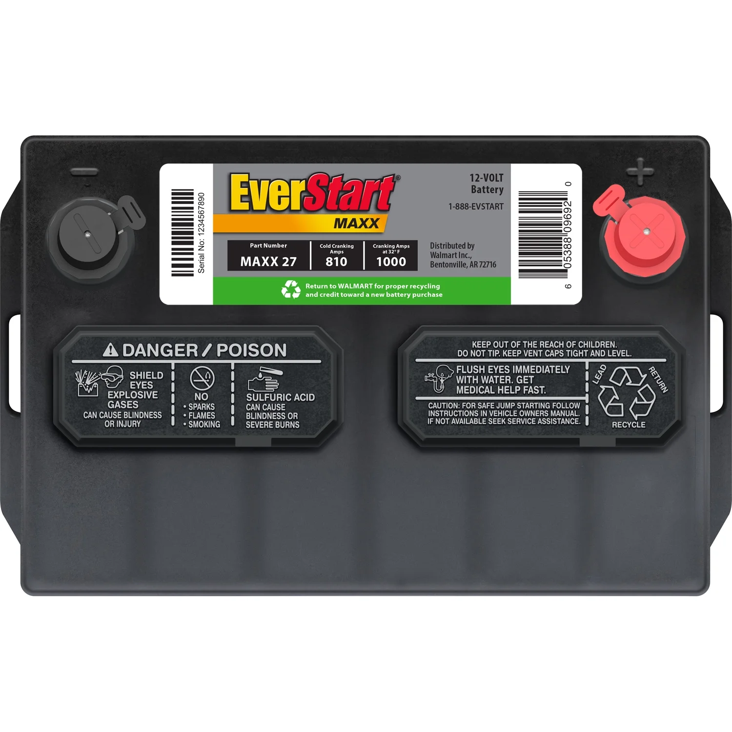 Maxx Lead Acid Automotive Battery, Group Size 27 12 Volt, 810 CCA 160RC(Single) - Image 8