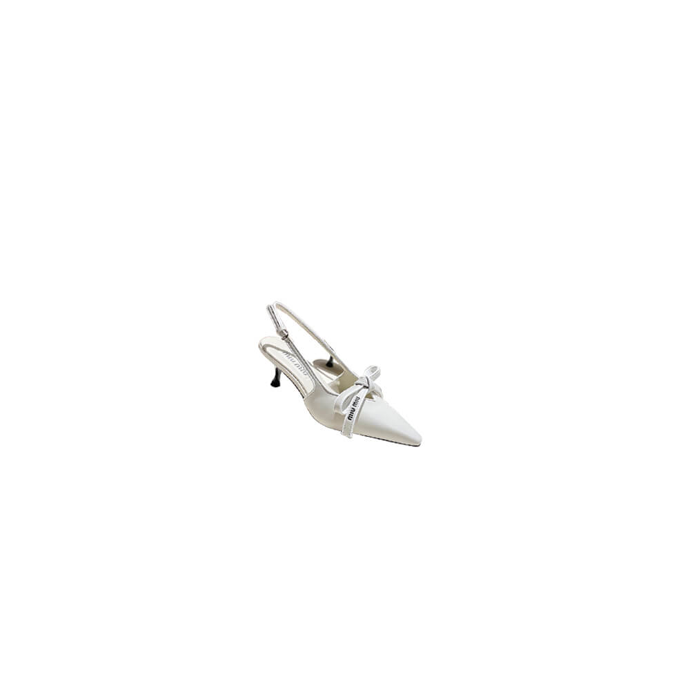 MiuMiu Nappa leather slingback pumps