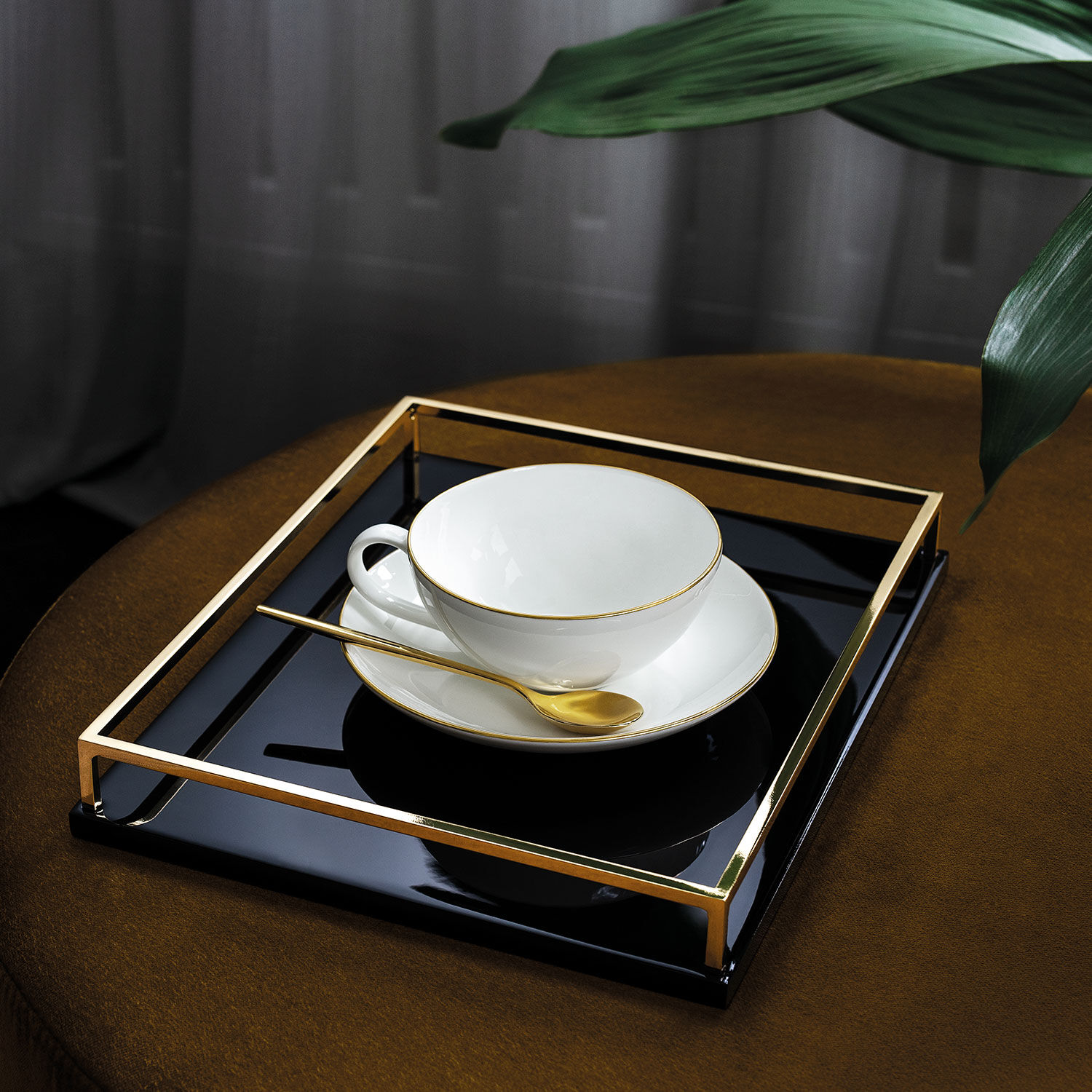 Anmut Coffee cup saucer - White, 6'', Premium Bone Porcelain