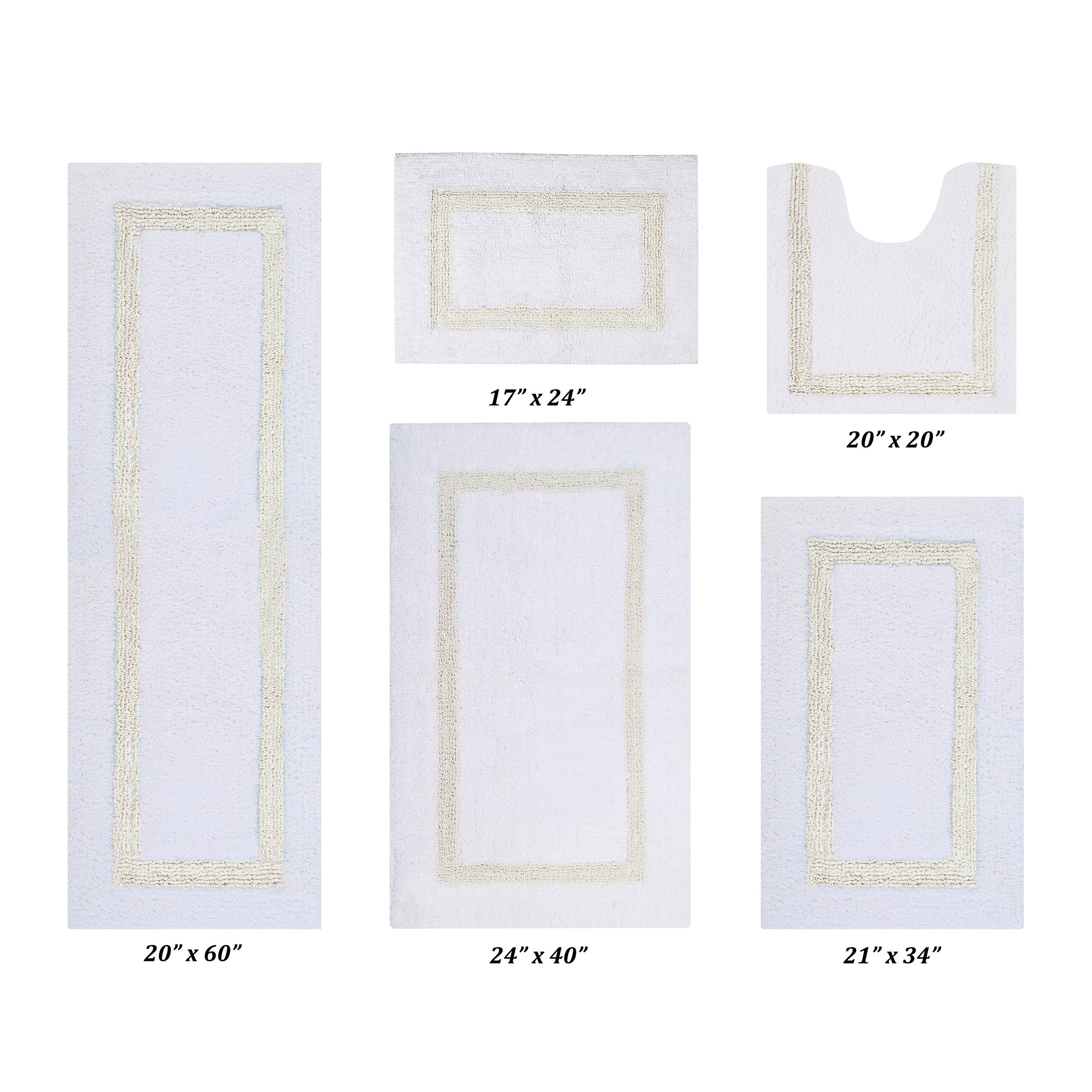 Better Trends Hotel Collection 100% Cotton 5 Piece Bath Rug Set