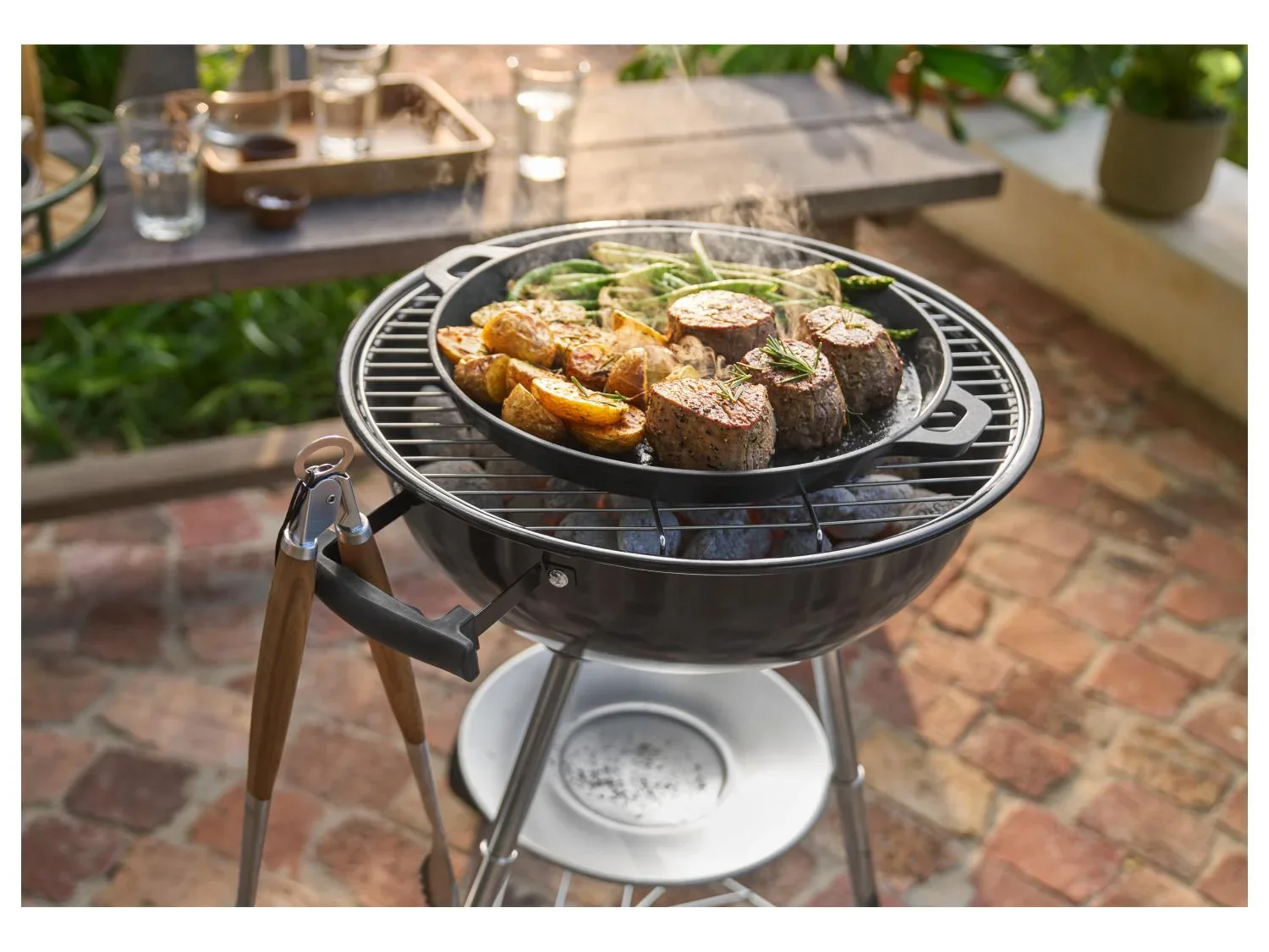 GRILLMEISTER Plaque ou Pole pour barbecue