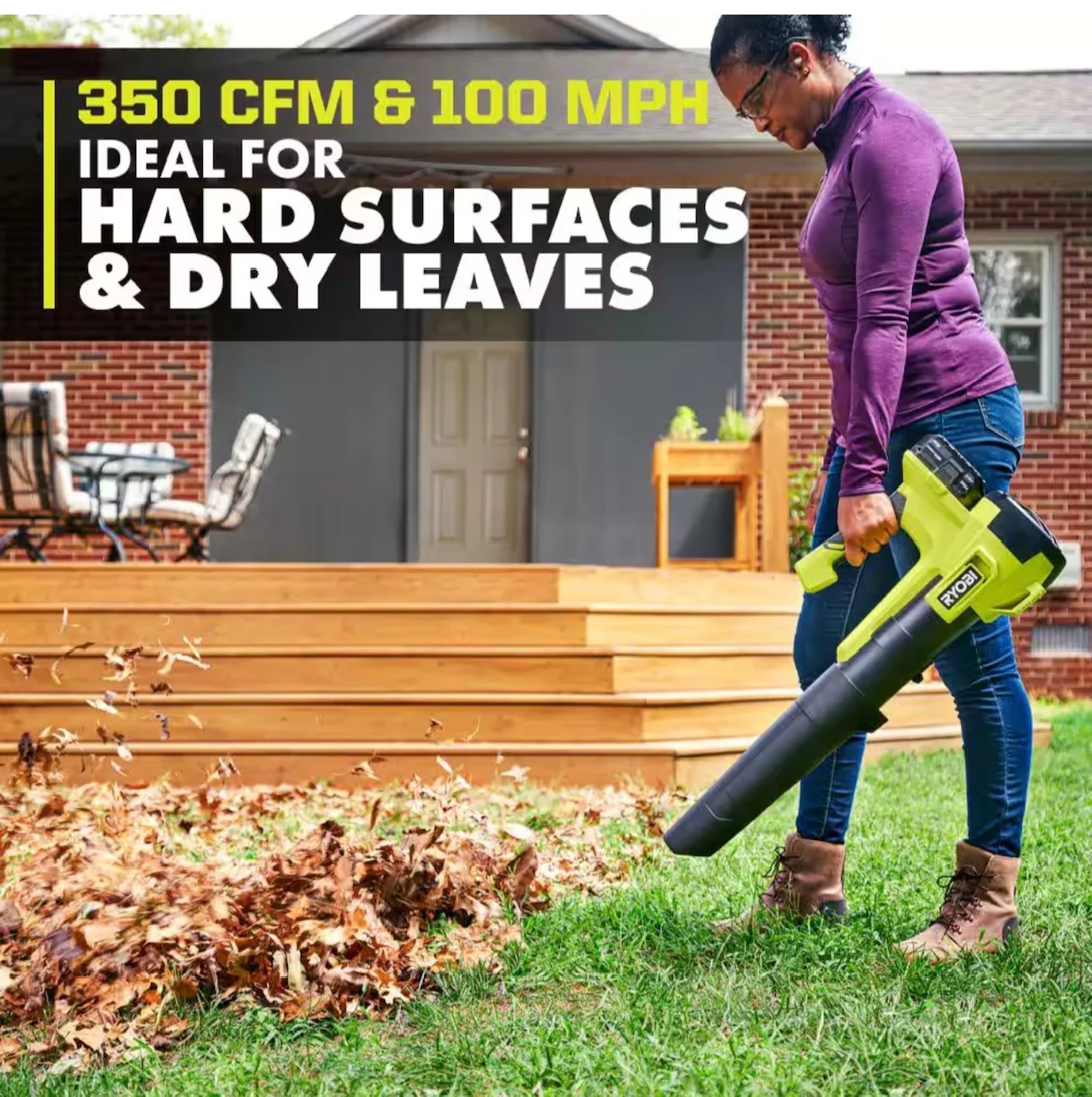 RYOBI ONE+ 18V 100 MPH 350 CFM