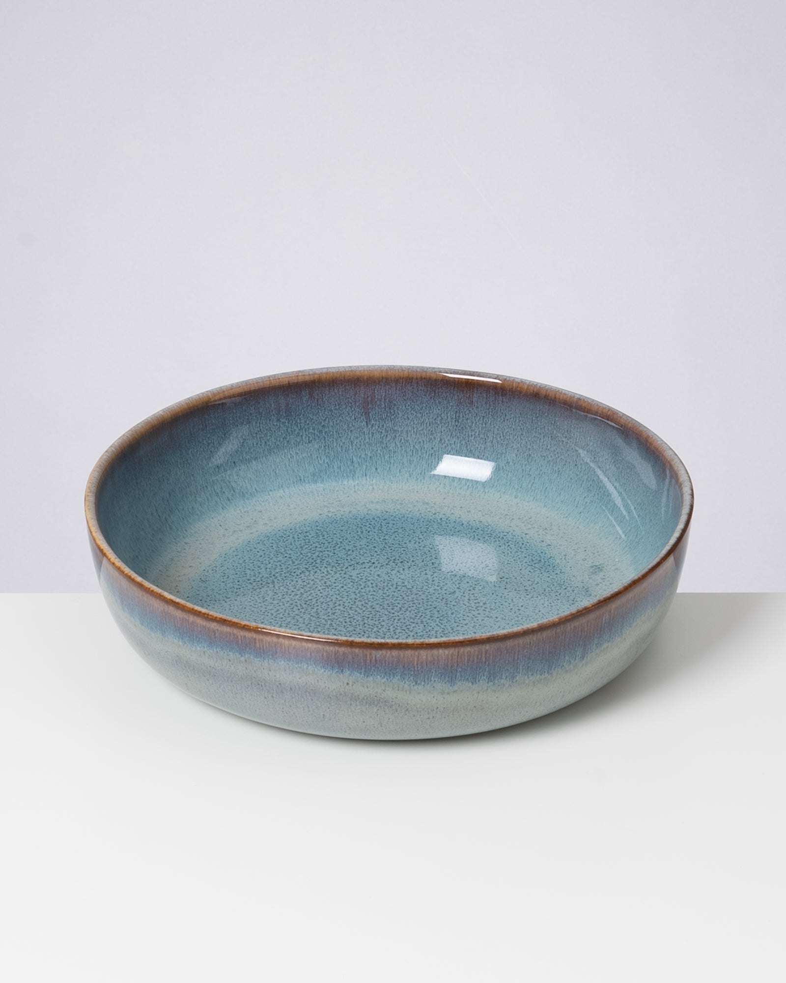 MADEIRA - SMALL SERVING BOWL MODERN GREEN-BLUE
