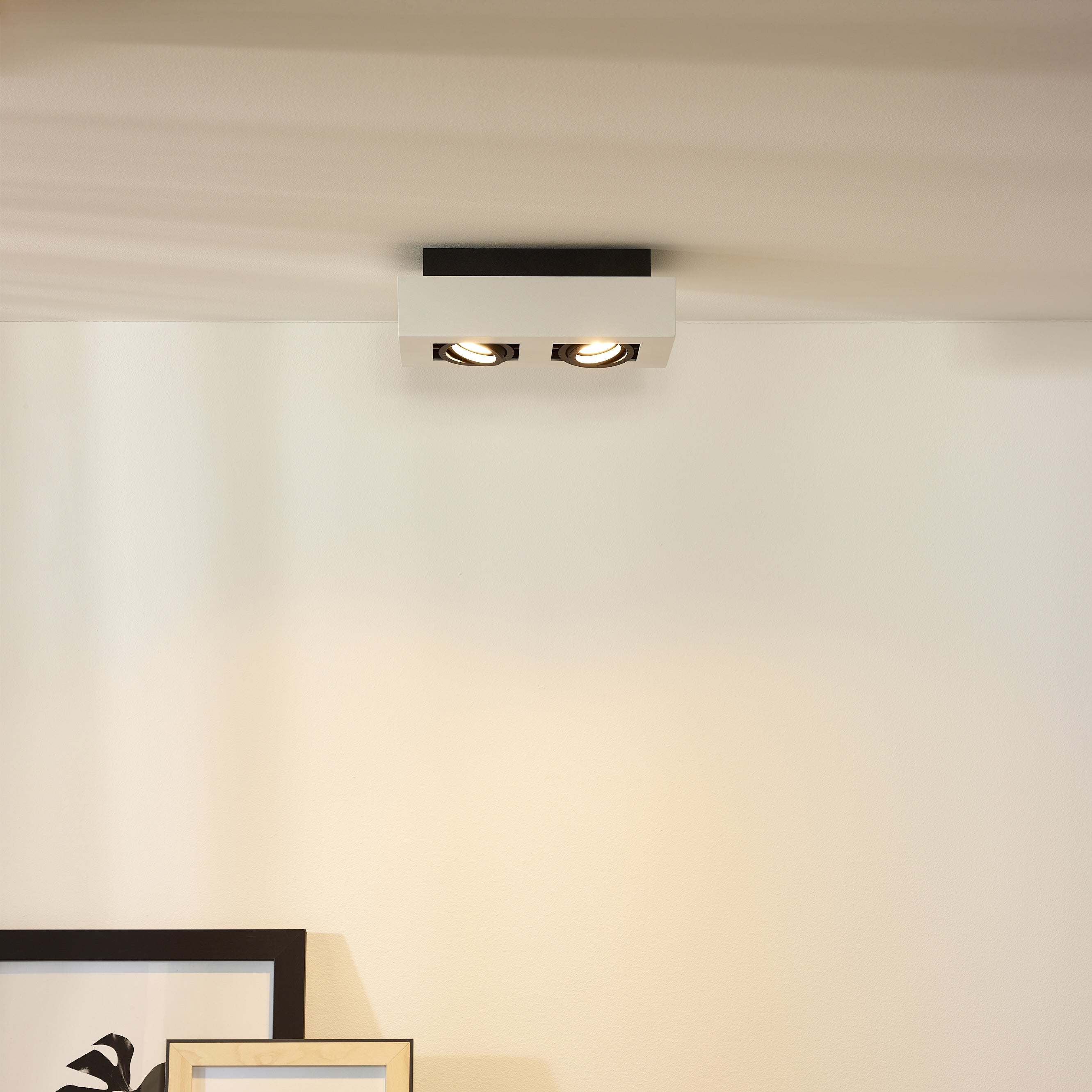Lucide XIRAX Plafondspot - Wit - 2 x GU10