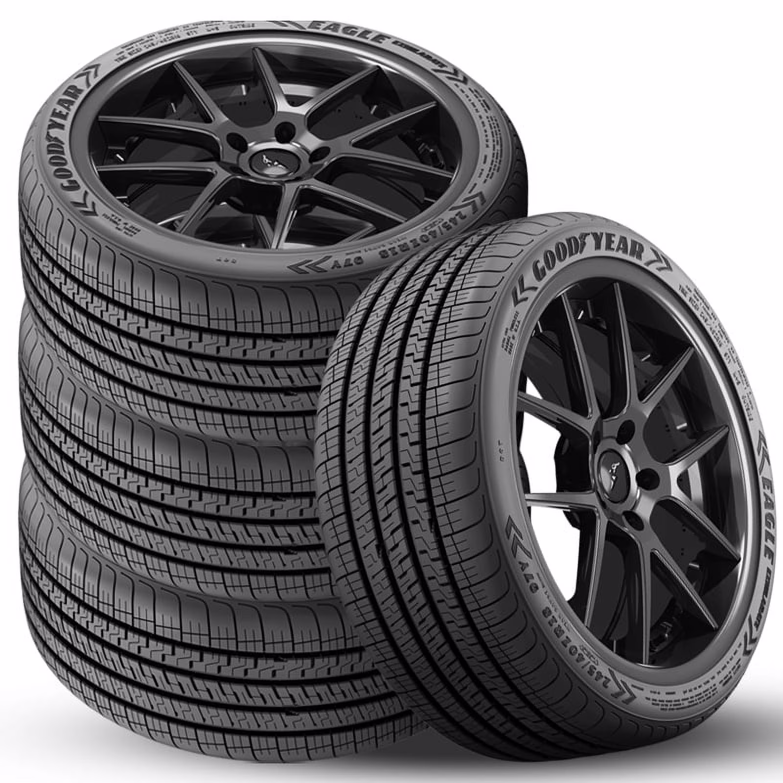4 Eagle Exhilarate 225/45R19 96W All Season Performance Tires 45K Mile 104006568 / 225/45/19 / 2254519