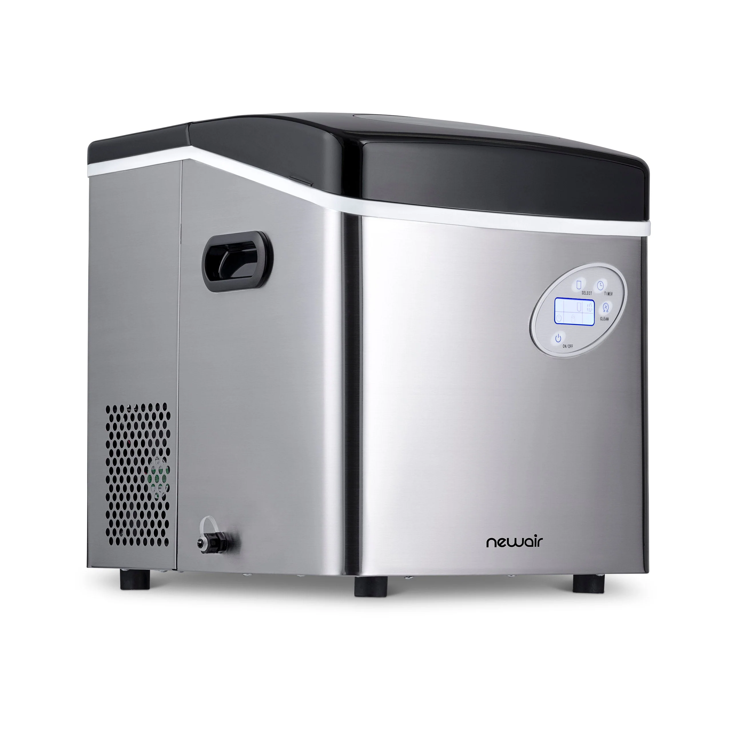 Newair Countertop Ice Maker. Bullet Ice, 50 lbs/day - Red