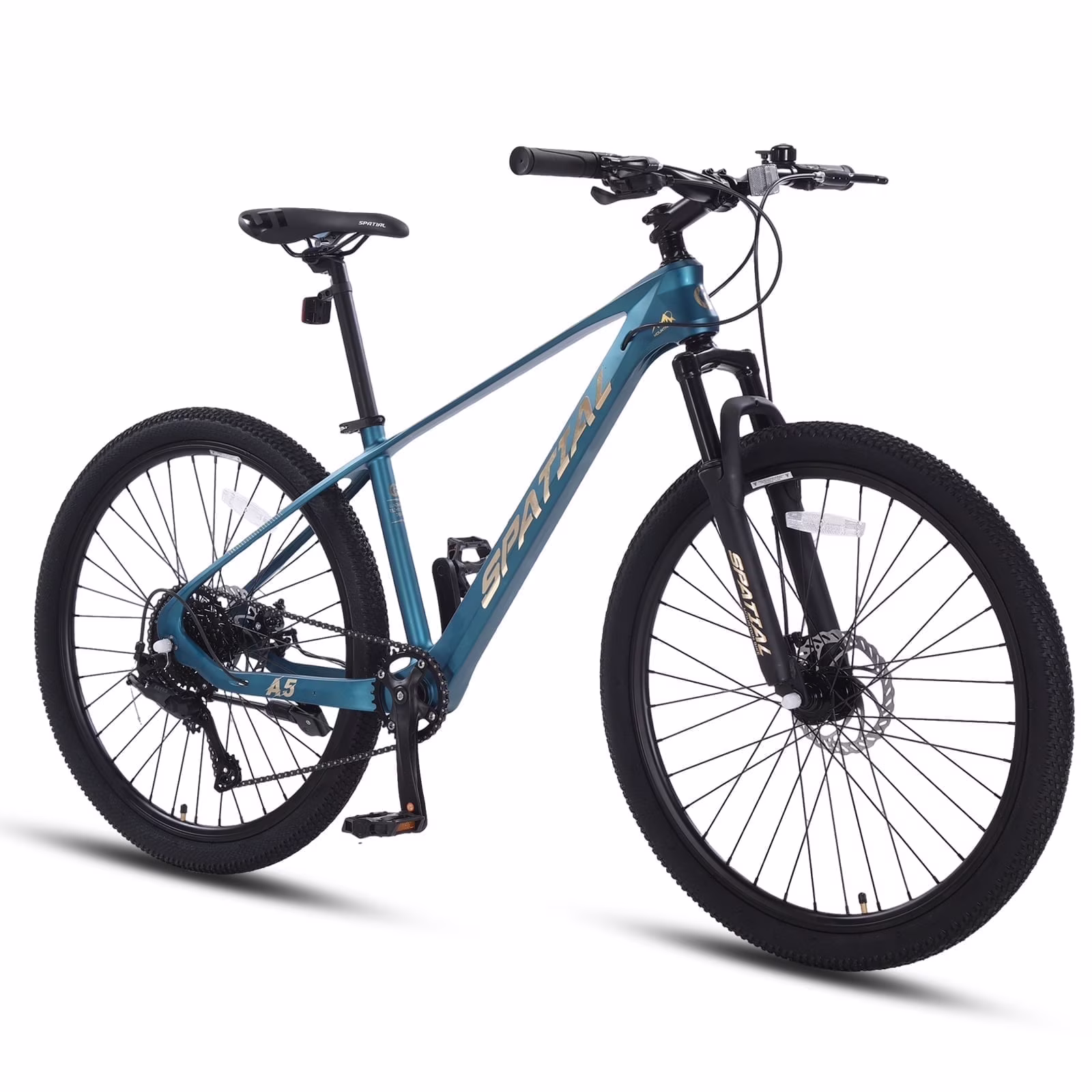 SPATIAL 24/26/27.5/29 in Mountain Bike, 8/21 Speed Lightweight Aluminum Magensium Frame Mountain Bicycle, Fits Men Women Teenagers Adult Disc Brake MTB Bicycle