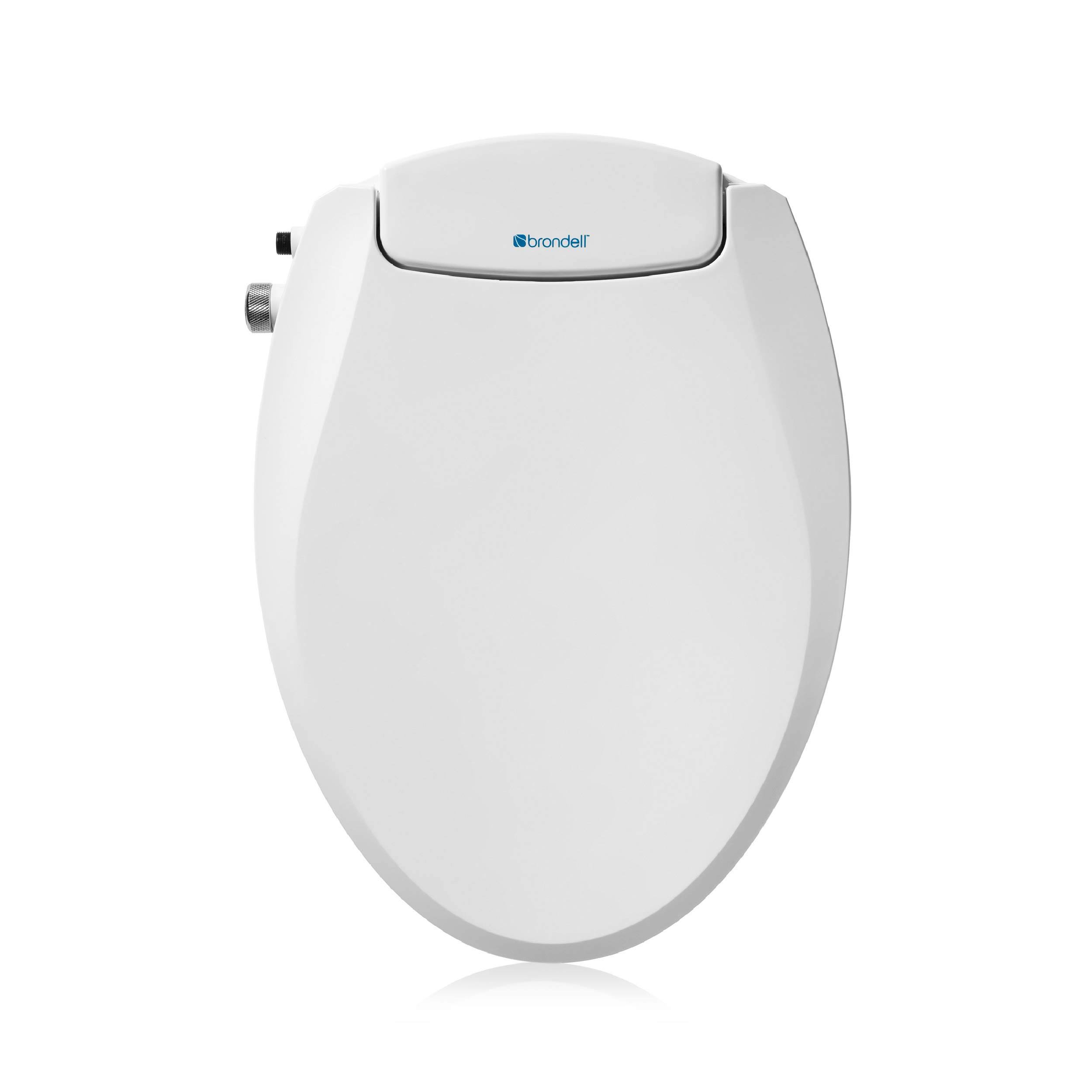 Non-Electric Bidet Toilet Seat, White, Brondell Swash Ecoseat, Fits Elongated