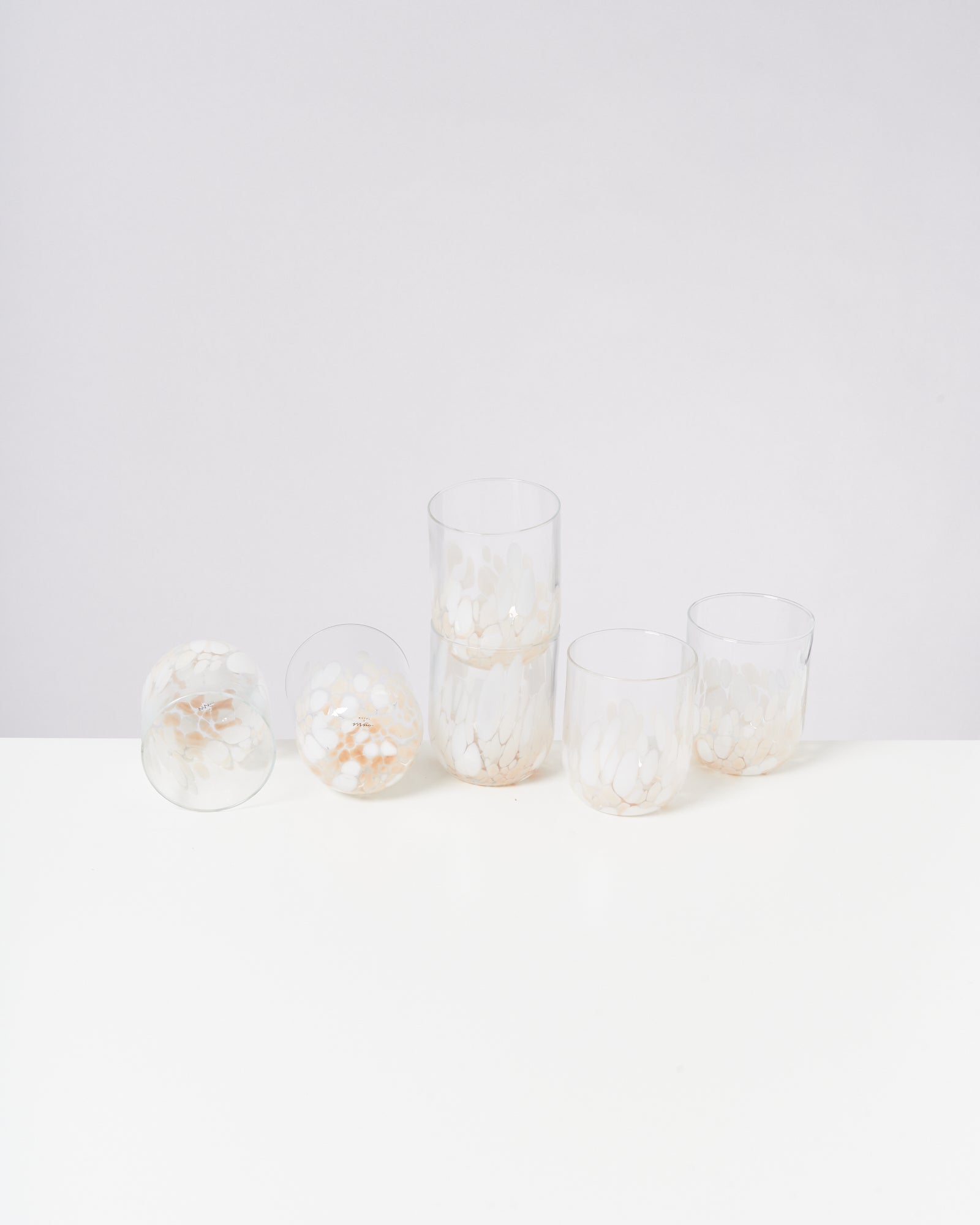 ALEGRIA - LARGE GLASS SAND SET OF 6