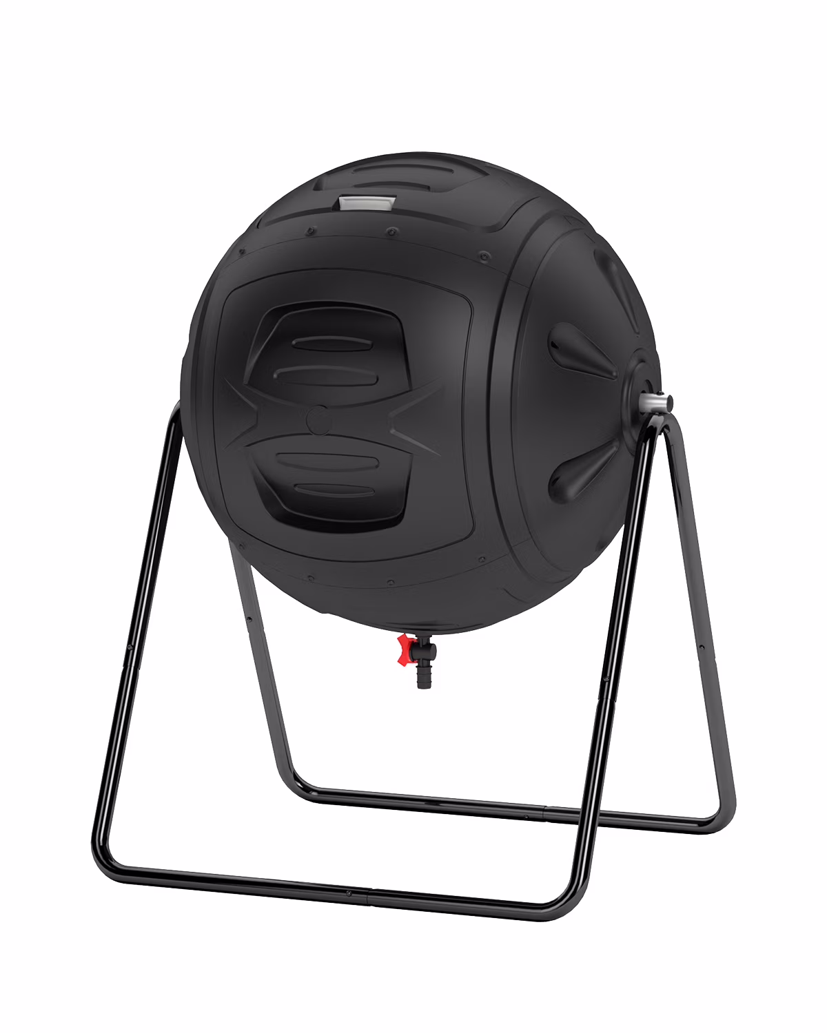 EJWOX Multifunction Gardening Tumbling Composter, Heavy-Duty Fast-Working Compost Bin with Easy-to-use Drain Plugs to Collect Liquid,Black 35 Gallon