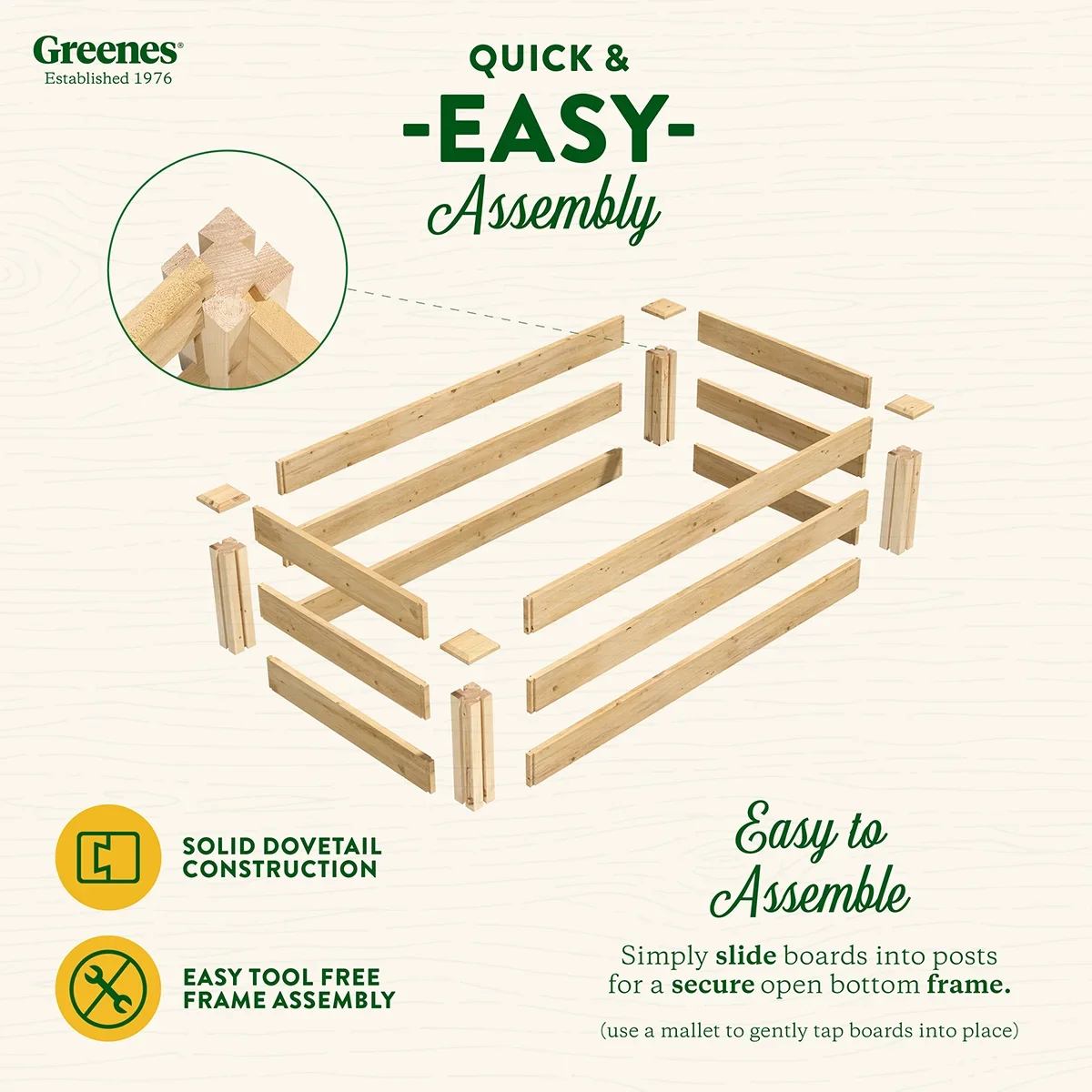 Greenes Fence 2' x 4' x 10.5 Original Cedar Raised Garden Bed