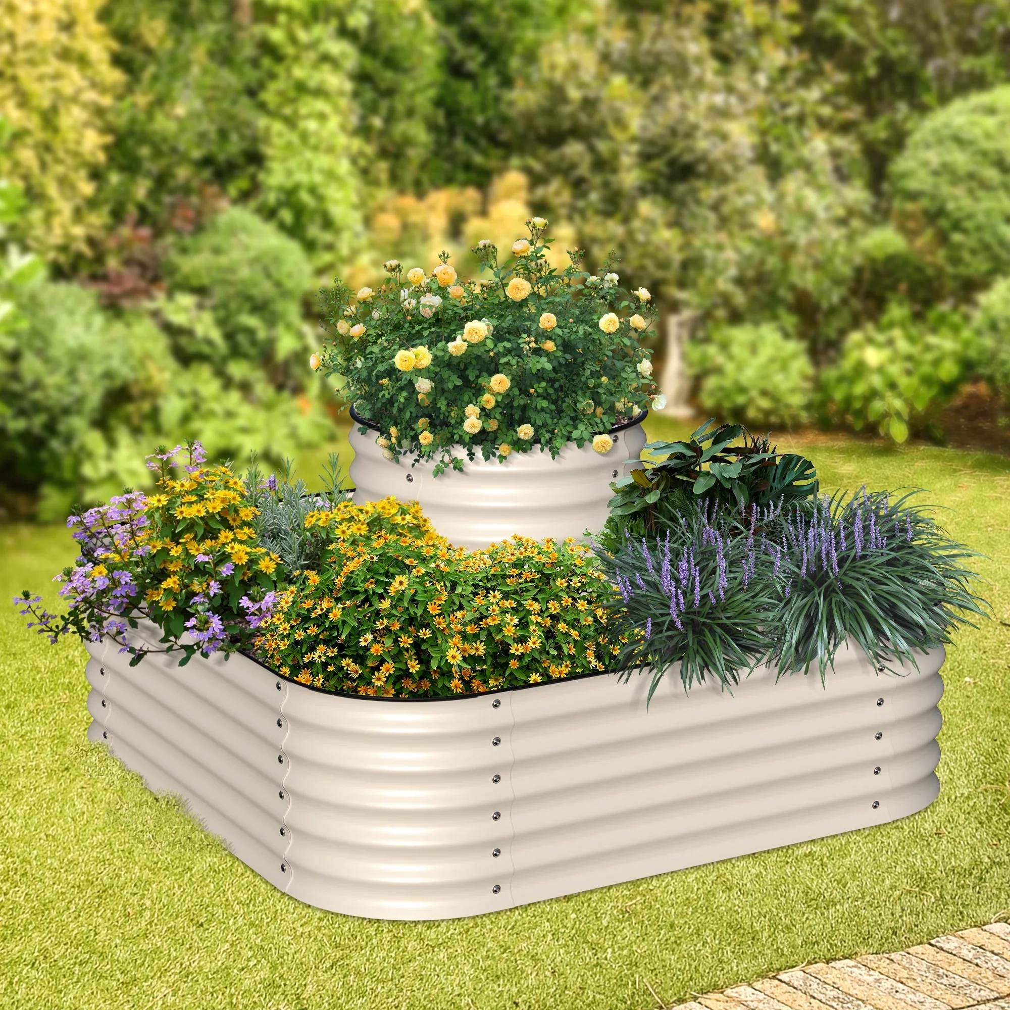 Olle 4-Style Modular Galvanized Raised Garden Beds [Build 1 of 4 Configurations]