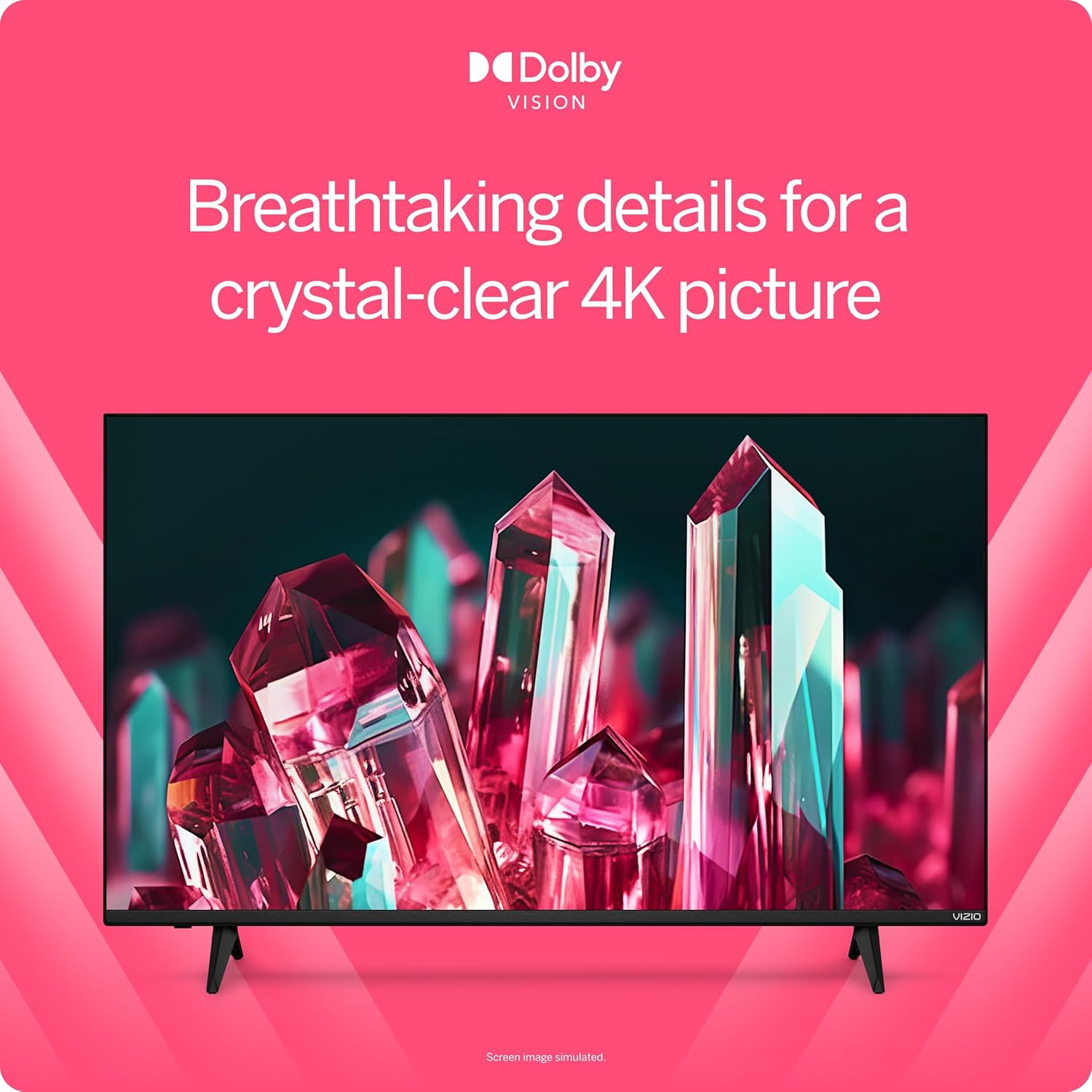 VIZIO 55-inch V-Series 4K LED HDR Smart TV w/Dolby Vision  WiFi 6E  Bluetooth Headphone Capable  Gaming Engine & Alexa Compatibility  V555M-K01  2023 Model