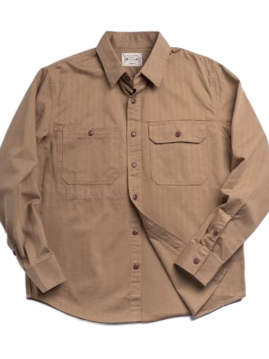 Men’s Button Down Long Sleeve Shirt with Chest Pockets