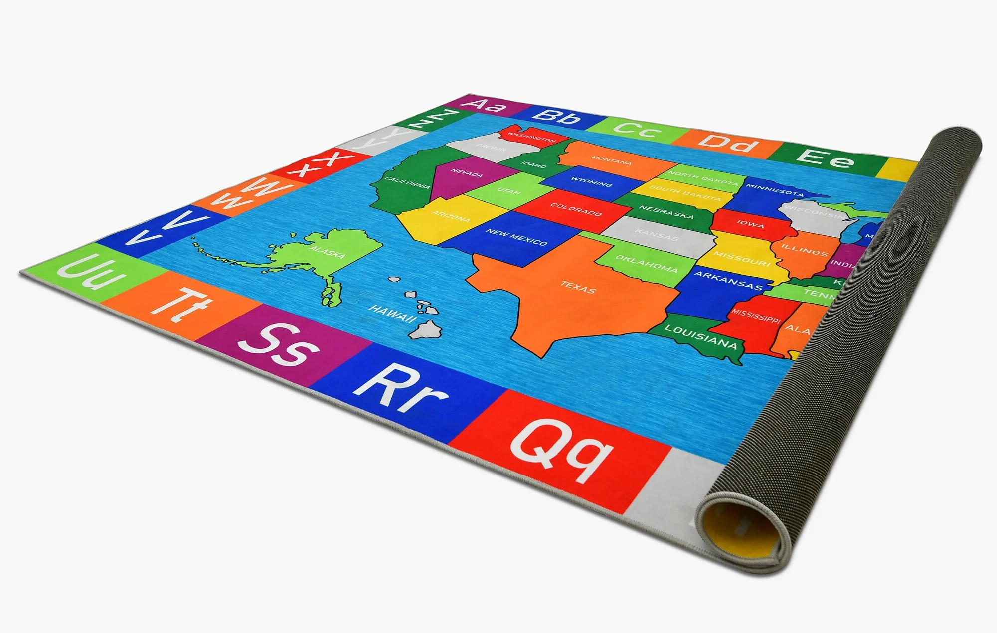 Premium Non-Slip USA Alphabet Area Rug for Kids Educational ABC Design, High-Traction Safety, and Durable Materials(7' 8" x 10') - Image 6