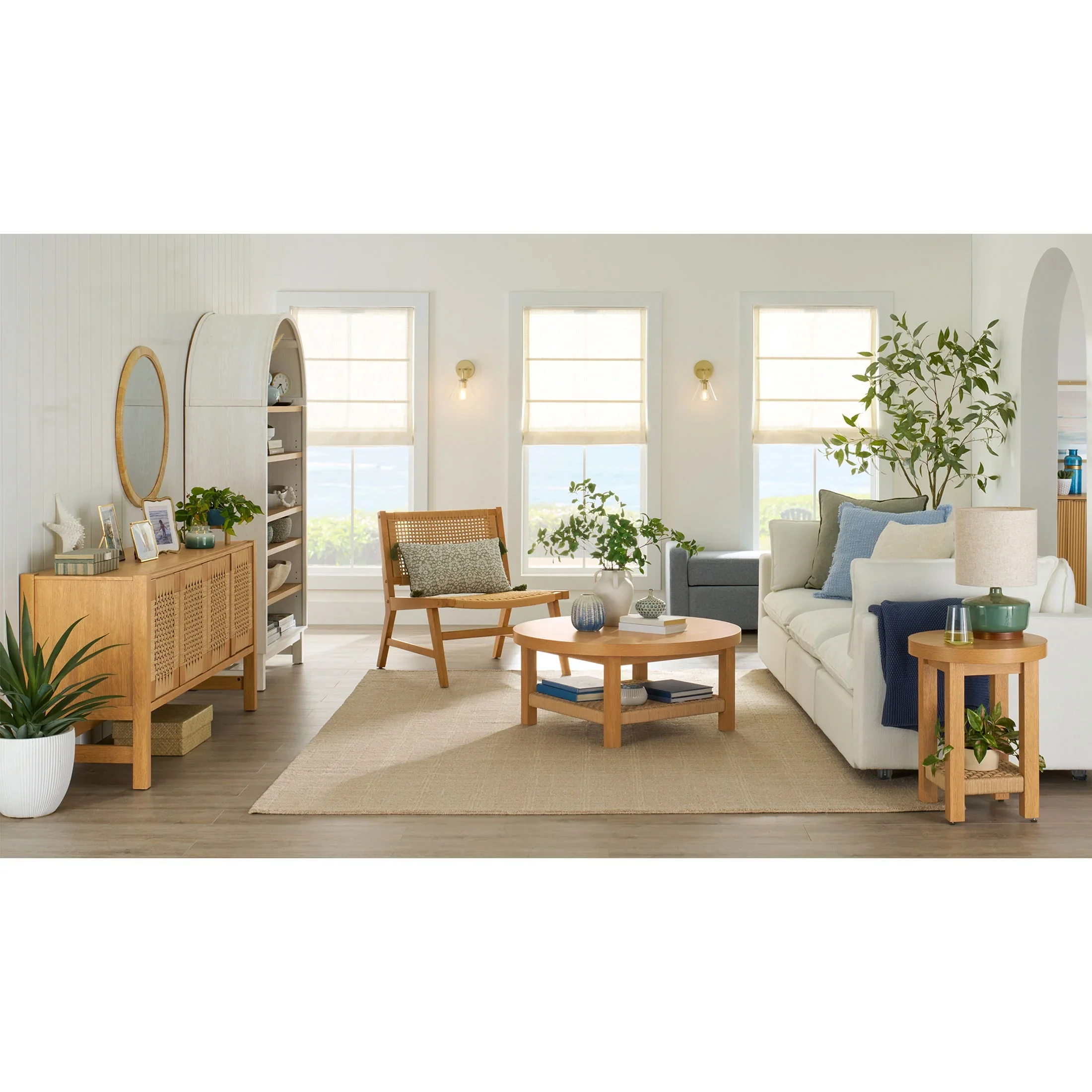 Better Homes & Gardens Weston 107.5 Cloud Modular Sectional Sofa, Heathered Blue