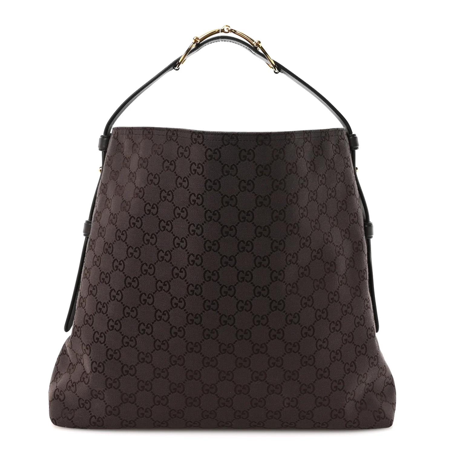 GG Supreme Monogram Large Beatrix Tote Dark Brown