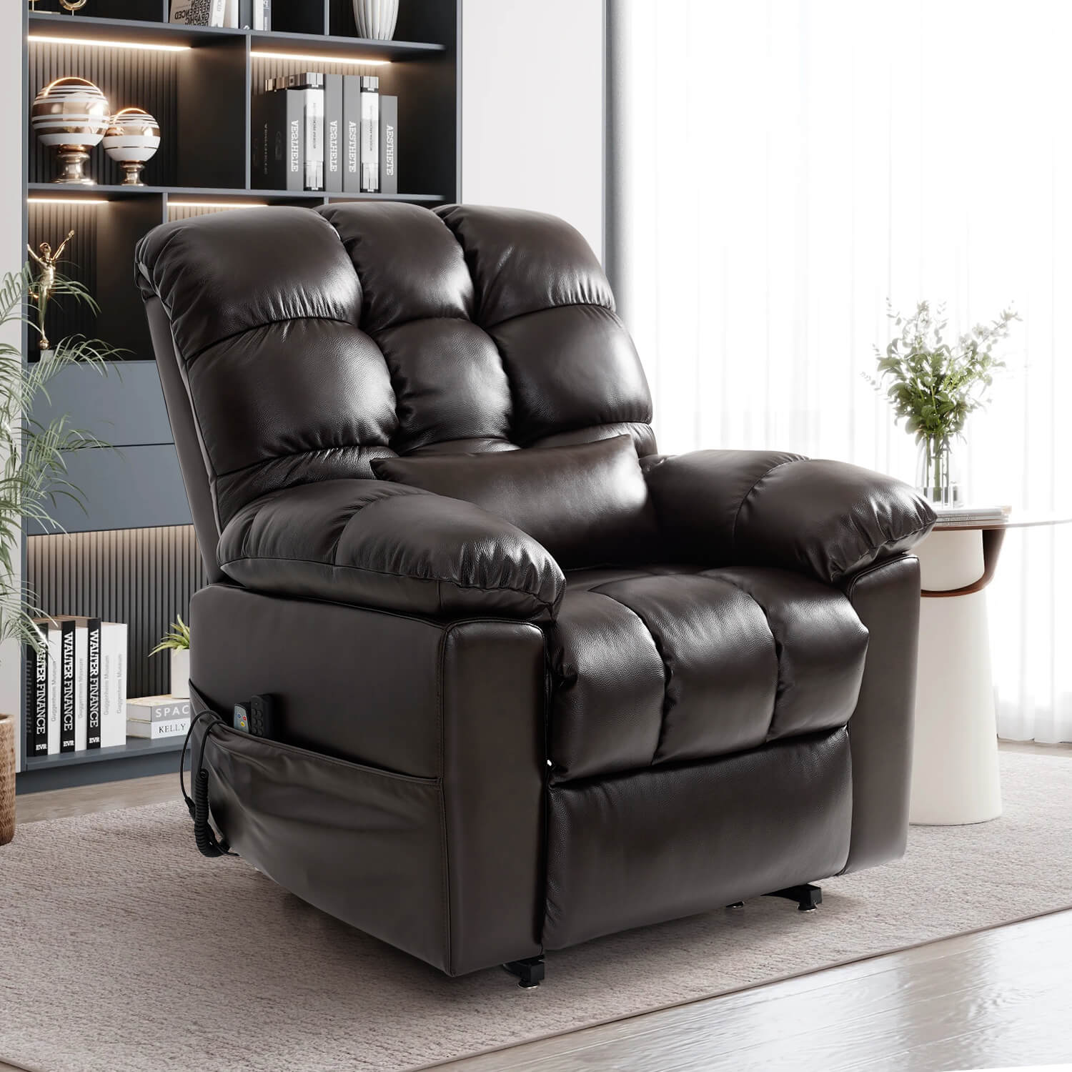 Fauteuil releveur électrique zéro gravité, trois moteurs