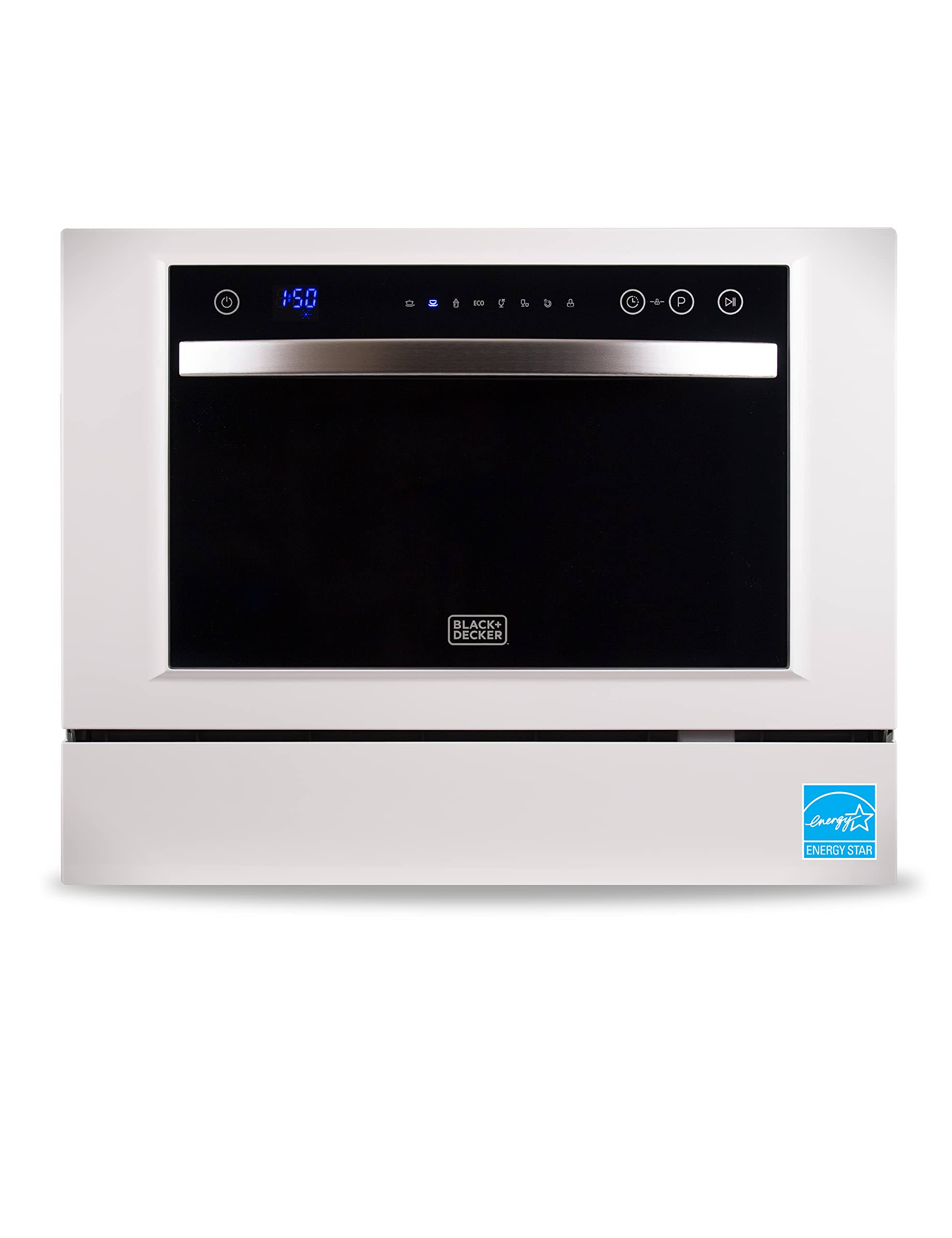 Black+decker BCD6W Compact Countertop Dishwasher