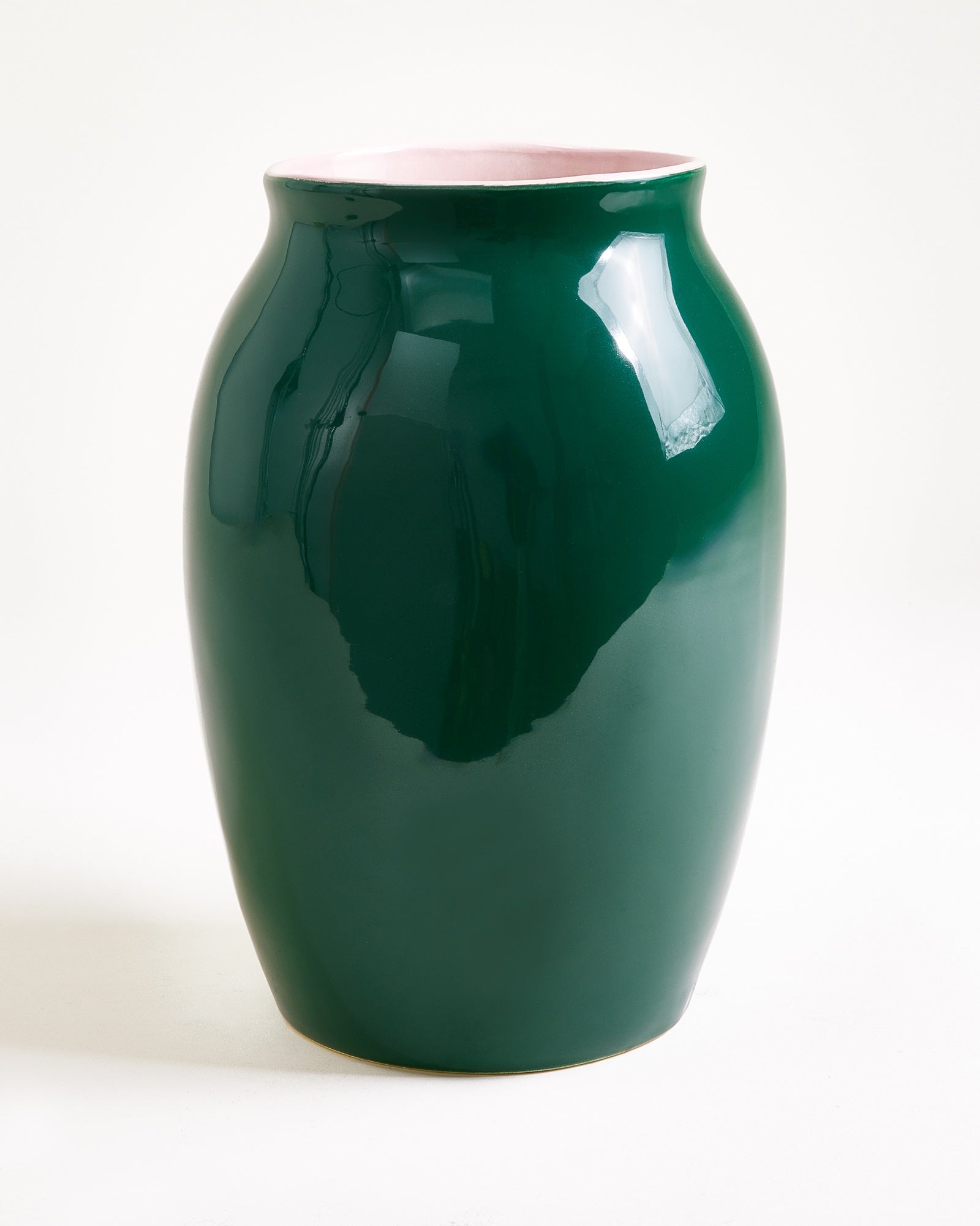 SOMBRA VASE L DARK GREEN ROSE