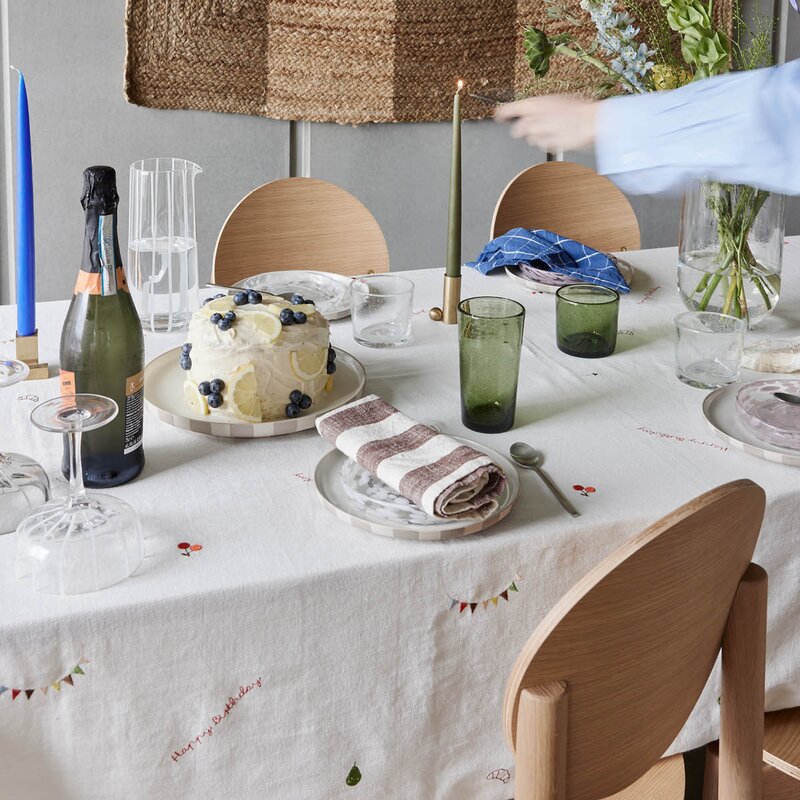 Birthday bordduk 260x140 cm offwhite