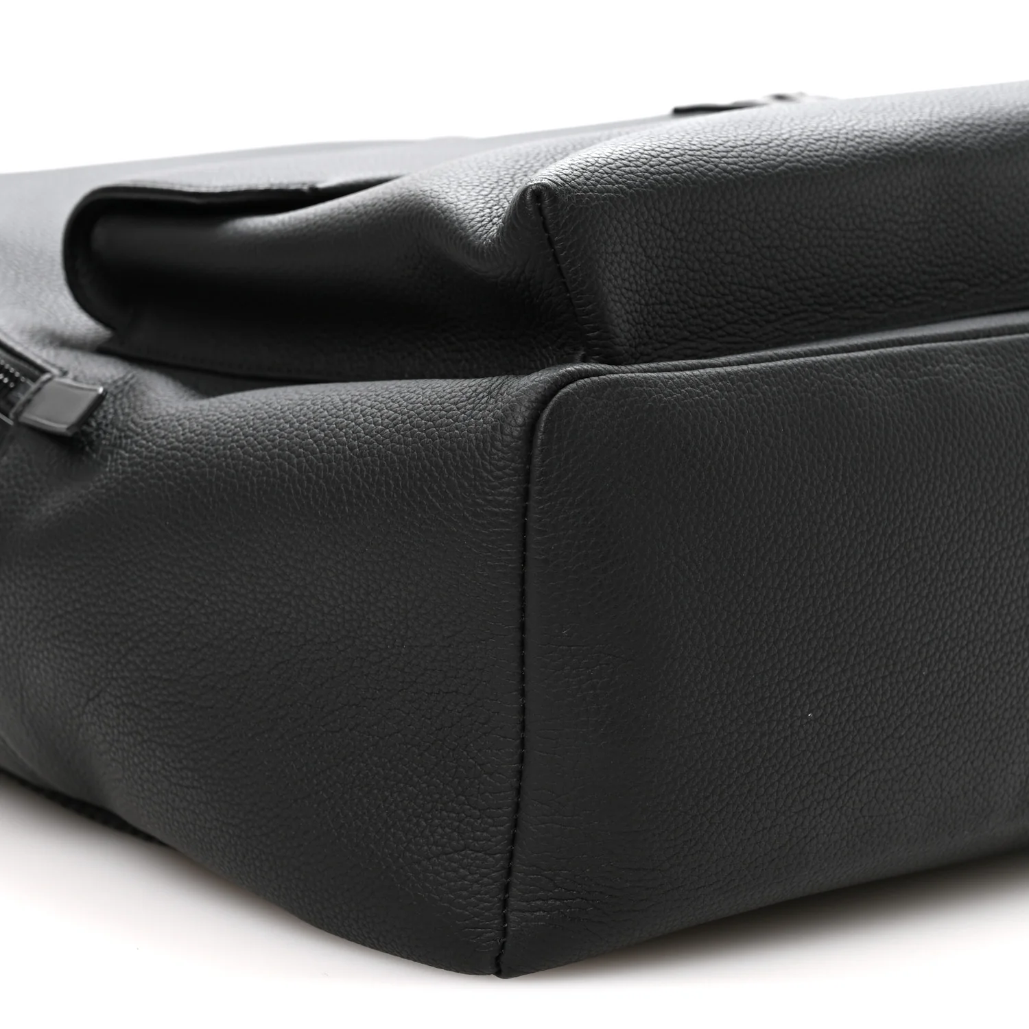 Grained Calfskin Aerogram Takeoff Backpack Black