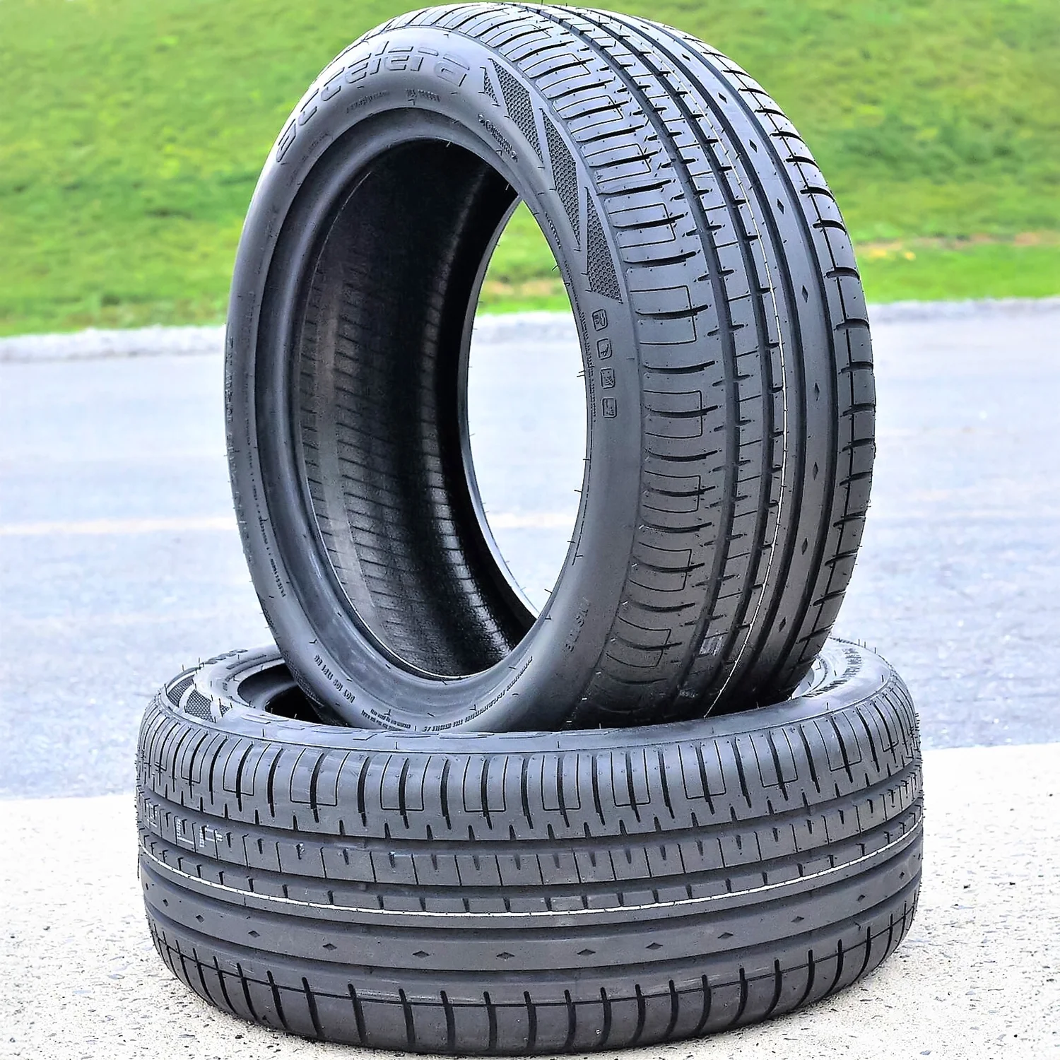 Set of 4 (FOUR) Phi-R 215/45ZR17 215/45R17 91W XL A/S High Performance Tires Fits: 2011-13 Honda Civic Si, 2010-11 Toyota Prius Base - Image 3