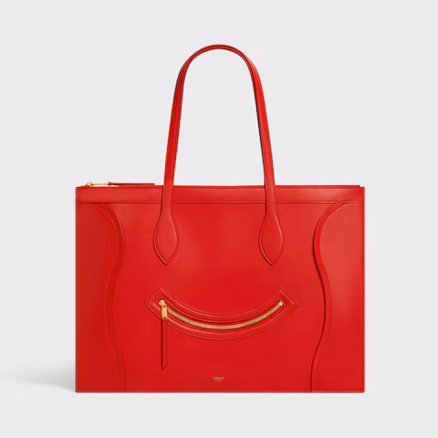 FLAT CABAS NEW LUGGAGE IN GLOSSY CALFSKIN