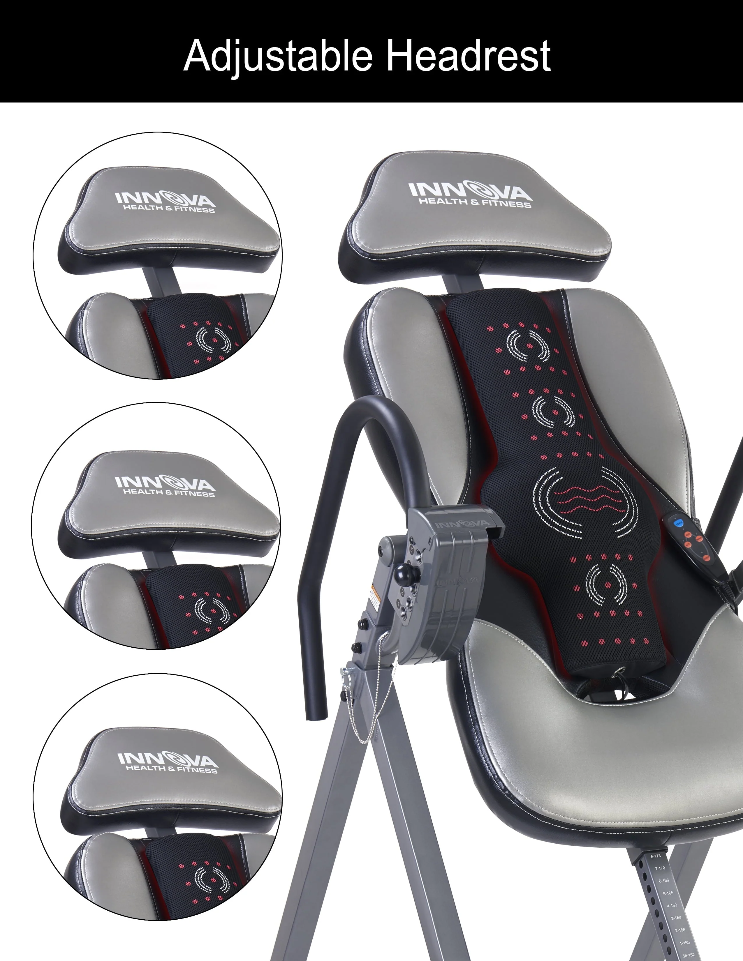 Innova ITM5950 Advanced Heat and Massage Therapeutic Inversion Table, , 300 lb Max Weight Capacity Image 2