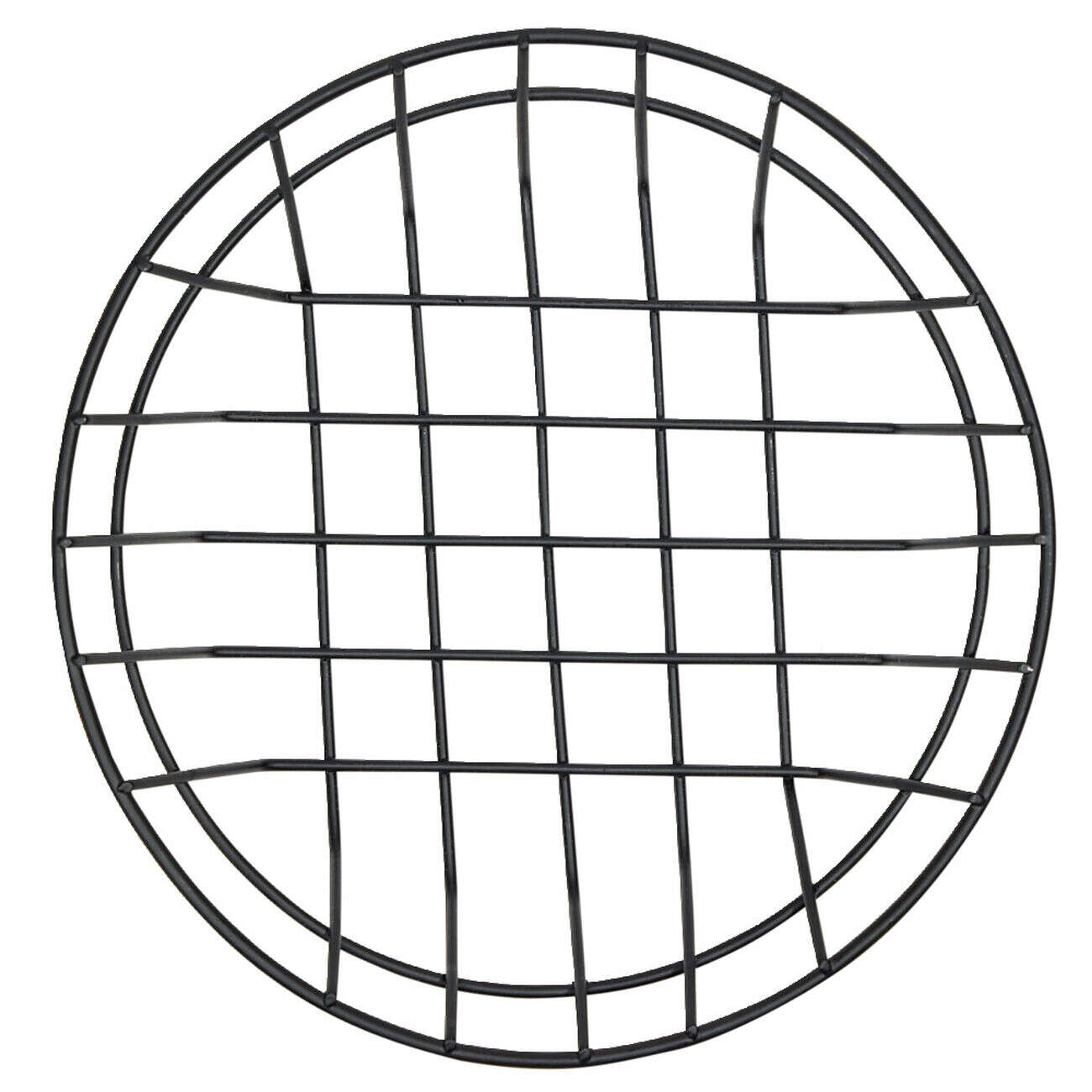 Corbeille à fruit ronde en métal noir Ø20xH5cm