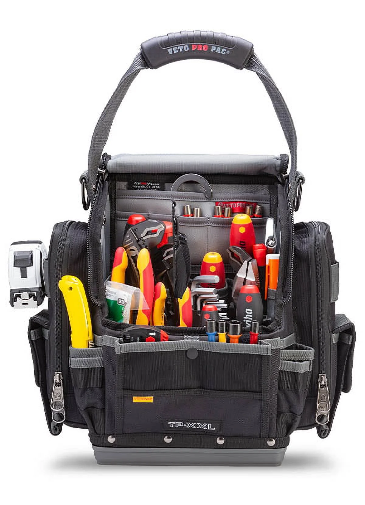 VETO Padded Tool Bags, Polypropylene Plastic Black