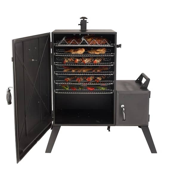 Vertical Wide Body Offset Charcoal Smoker - Image 2