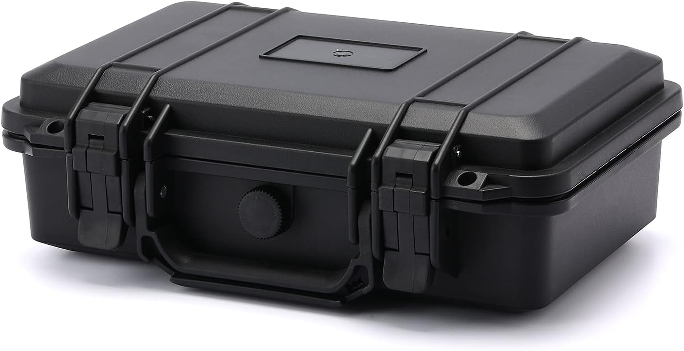 CASOMAN 11.5-Inch Water-Proof & Explosion-Proof Box, with Cushion-Proof Sponge, IP67 Water-Proof Grade, Customizable Foam