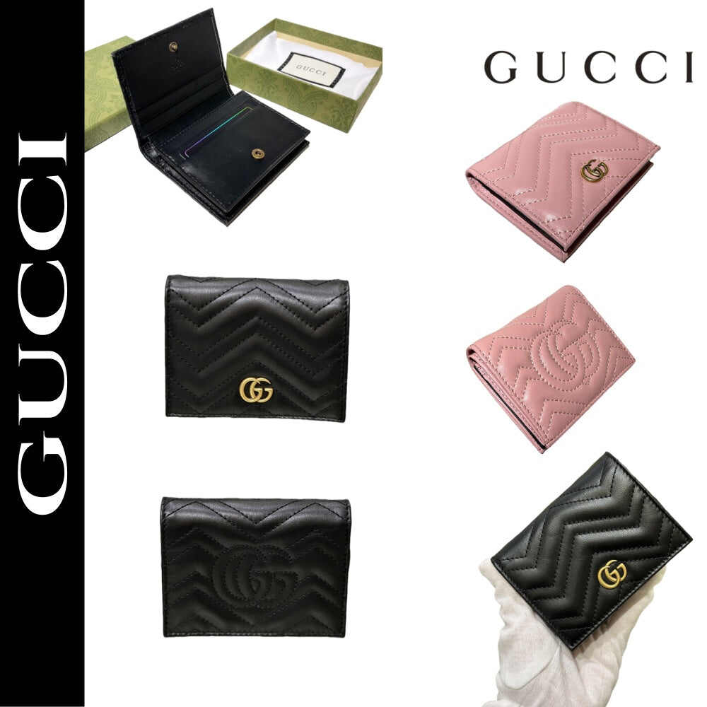 GUCCI【グッチ】大人気 2色 折りたたみ財布 実用性抜群の一品！