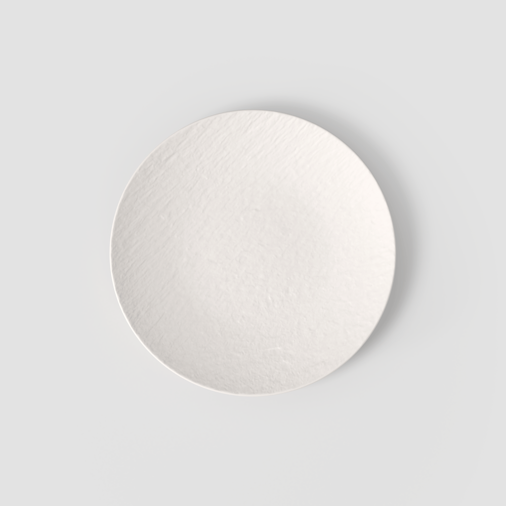 Manufacture Dinner plate - White, 9.9'', Premium Porcelain