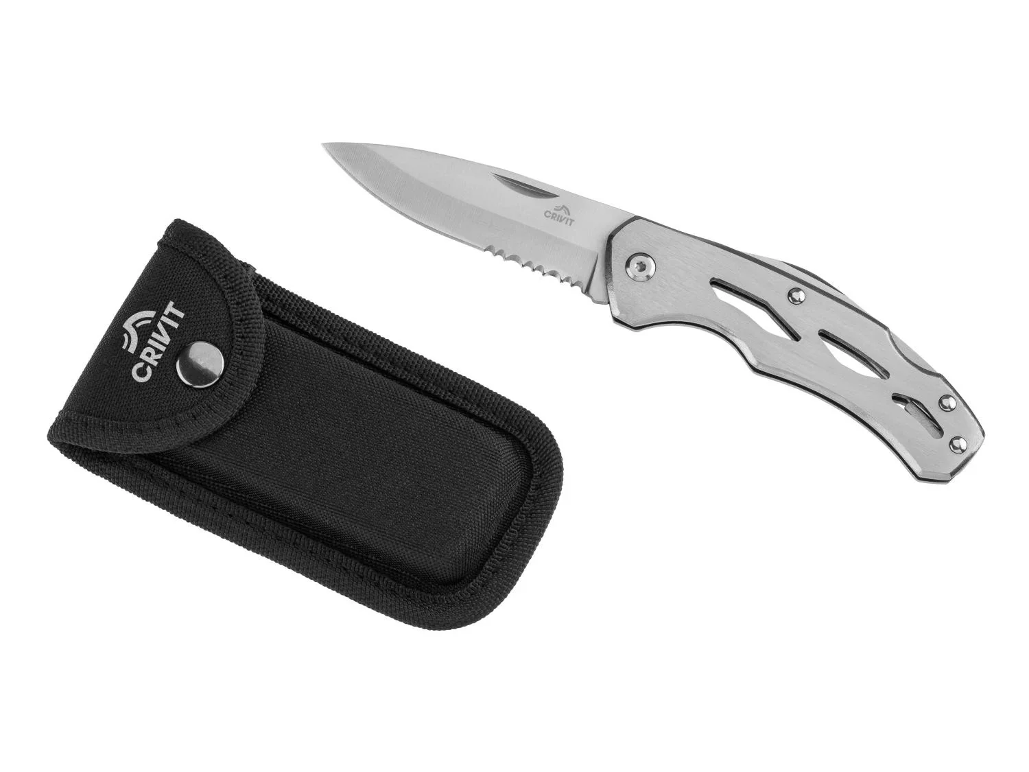 CRIVIT Couteau de poche avec tui ceinture