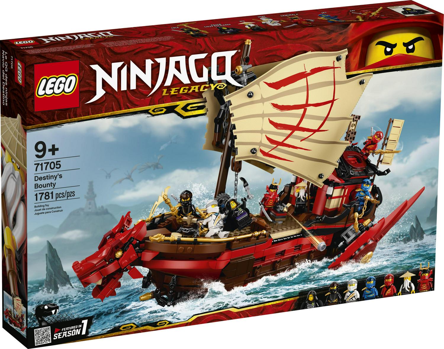 NINJAGO Legacy Destiny's Bounty 71705 Ninja Building Toy Ages 9+ (1 781 Pieces) Image 4