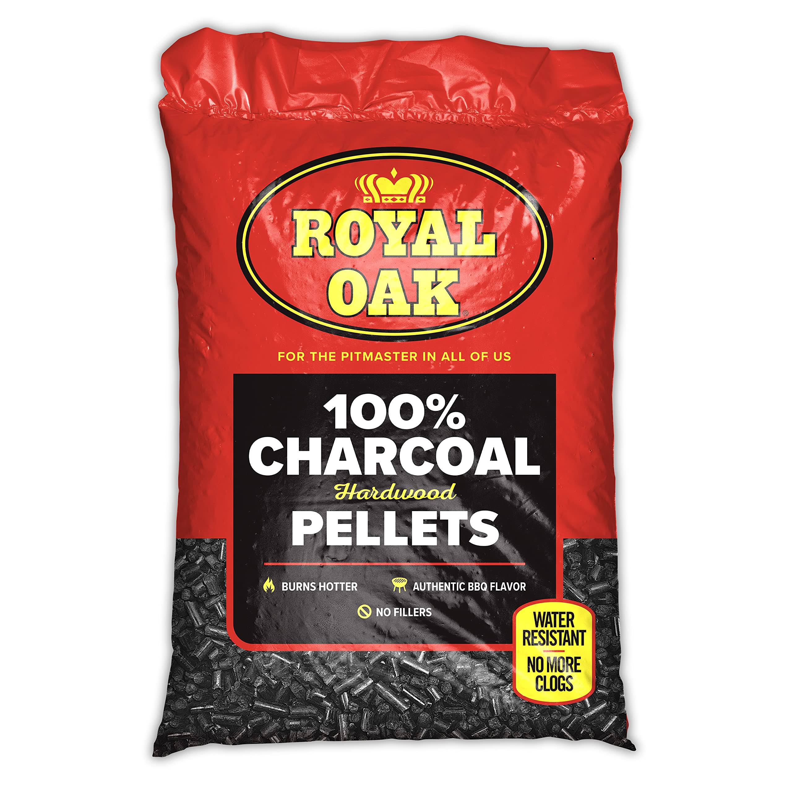 Royal Oak 100% Hardwood Charcoal Pellets for BBQ Grilling, 30 Pound Bag