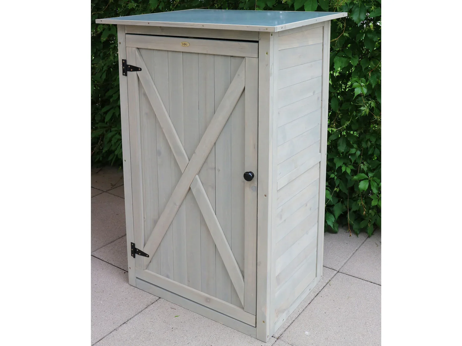 HABAU Armoire de jardin Benno, 76 x 56 x 117 cm, gris