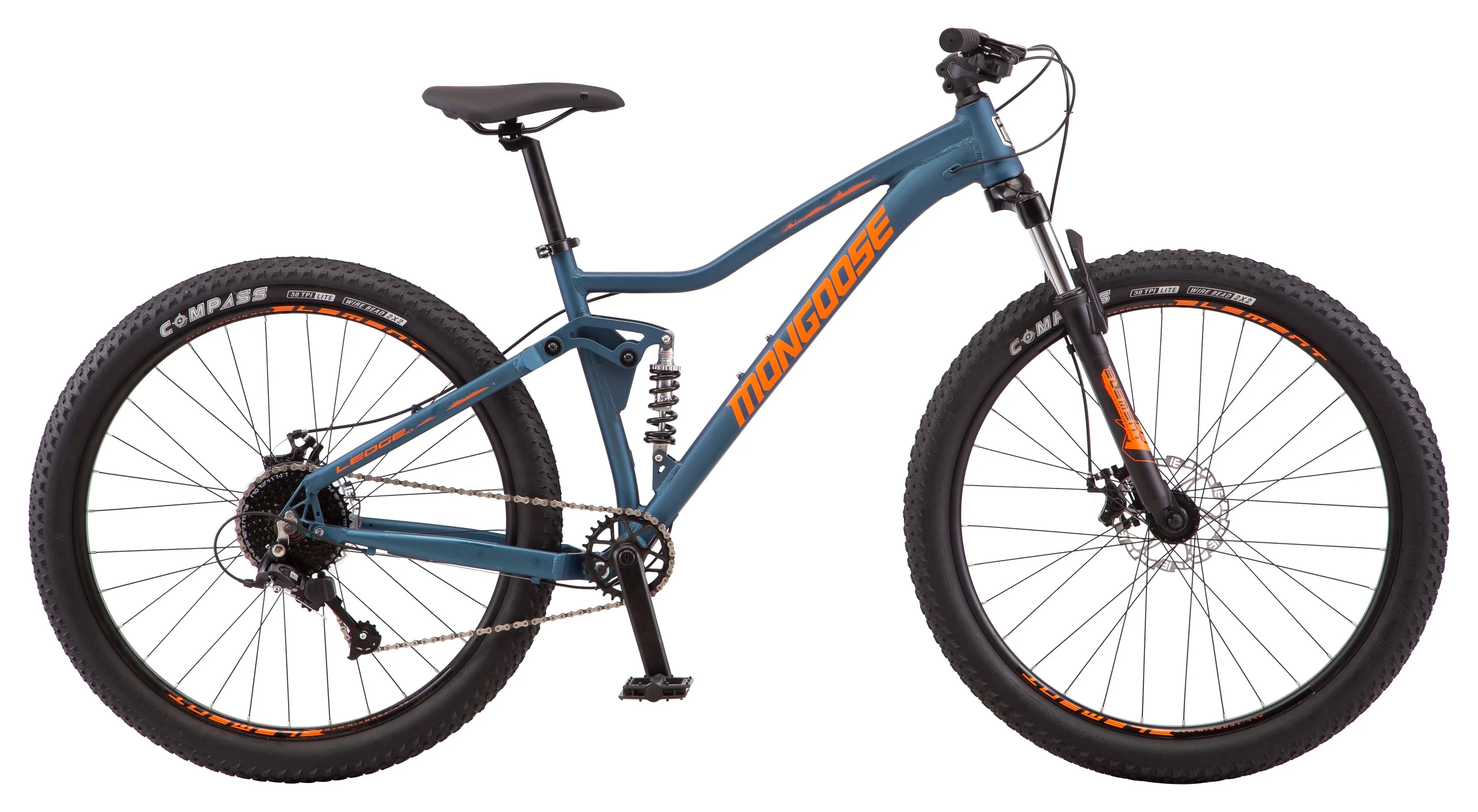27 5" Ledge Mountain Bike, 7 Speeds, Teal