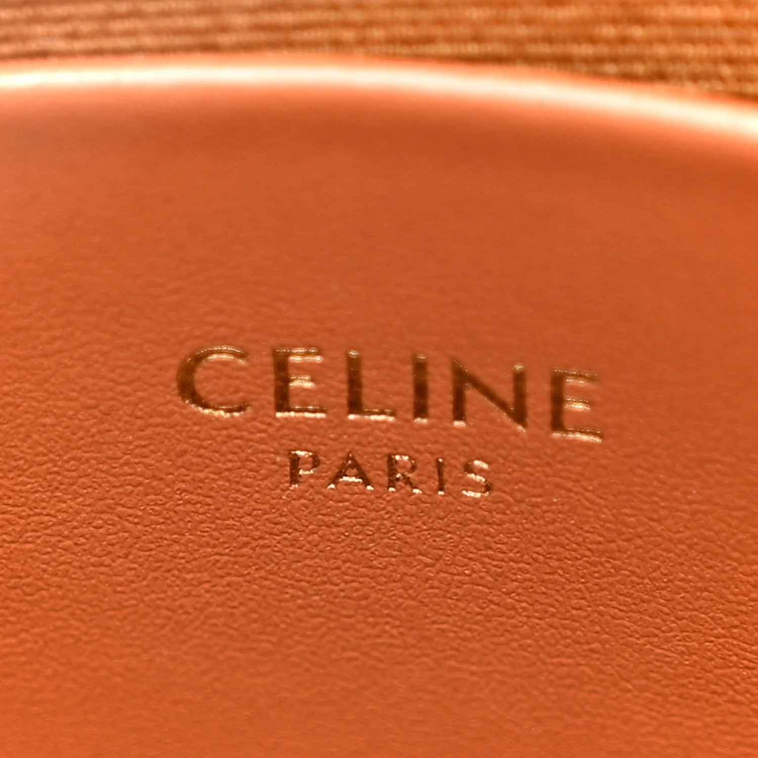 Canvas Calfskin Triomphe Teen Honorine Bag Tan