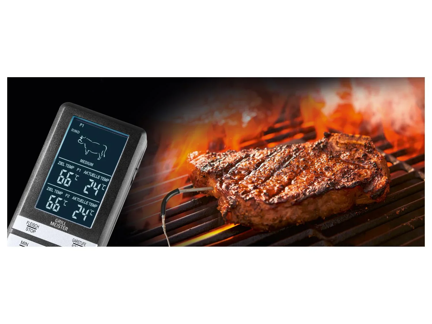 GRILLMEISTER Thermomtre de cuisson lectronique