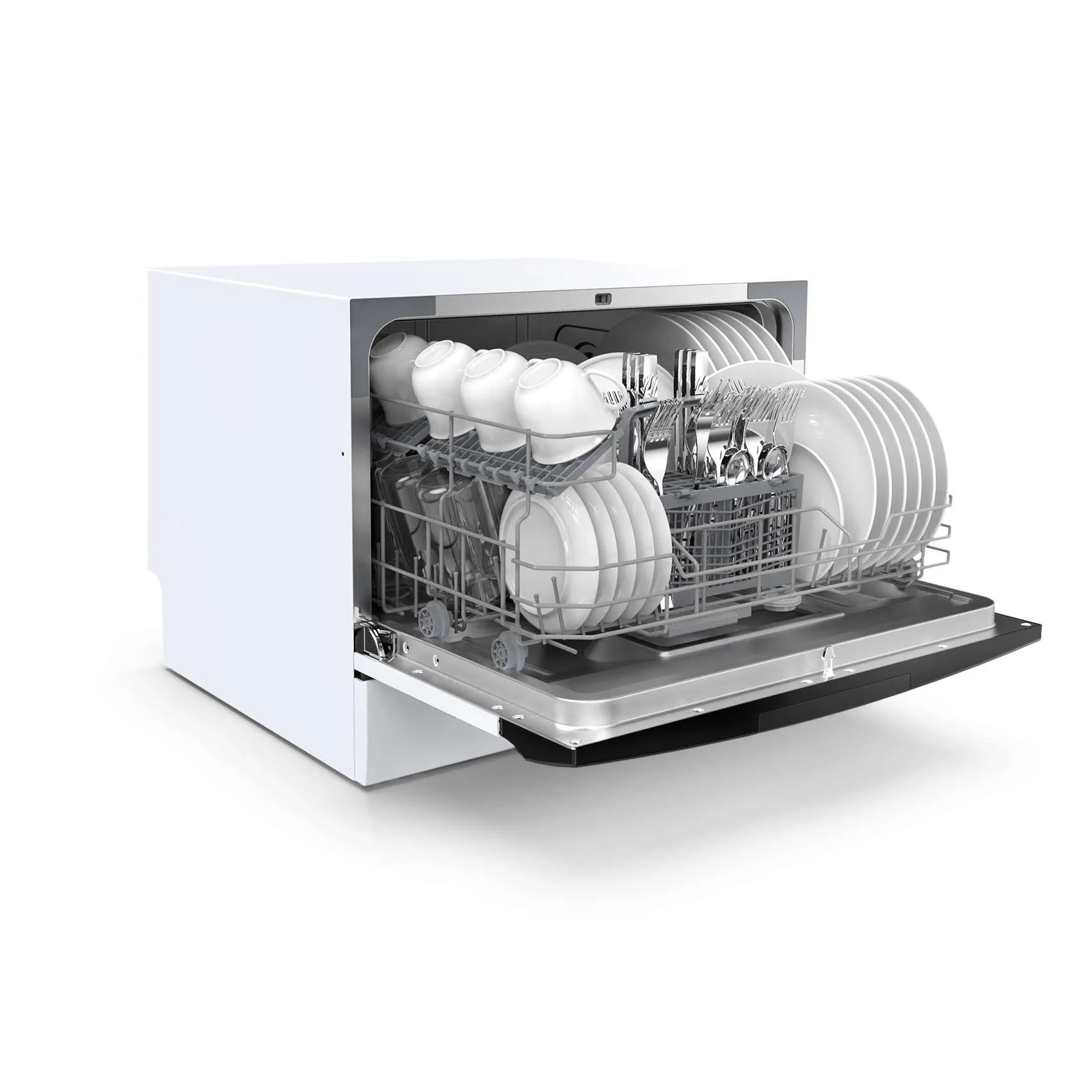 Portable Countertop Dishwasher, 6 Place Settings, 8 Programs, White, MDC22P1AWW, New - Image 4