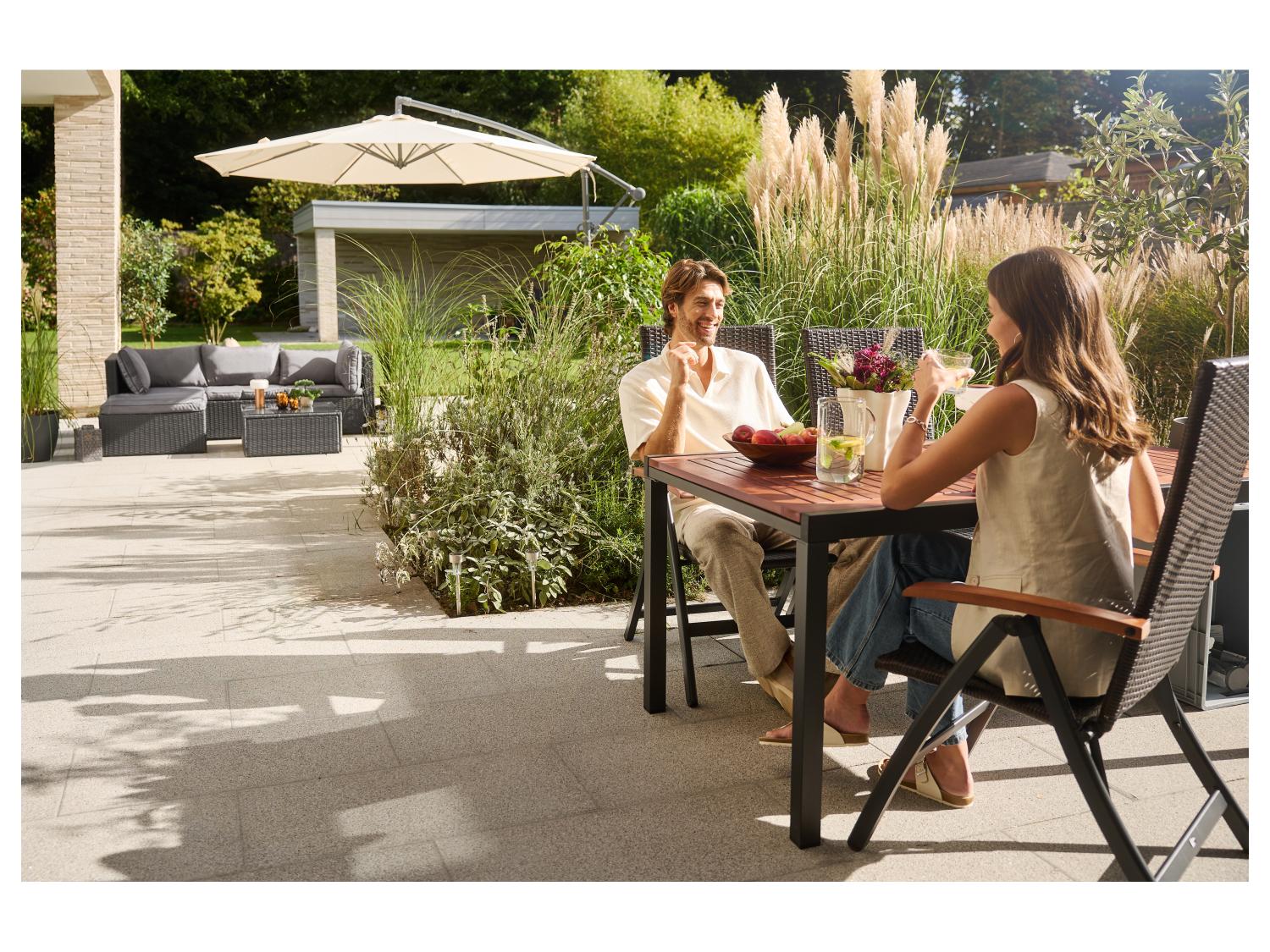 LIVARNO Table de jardin + Lot de 4 fauteuils Valencia
