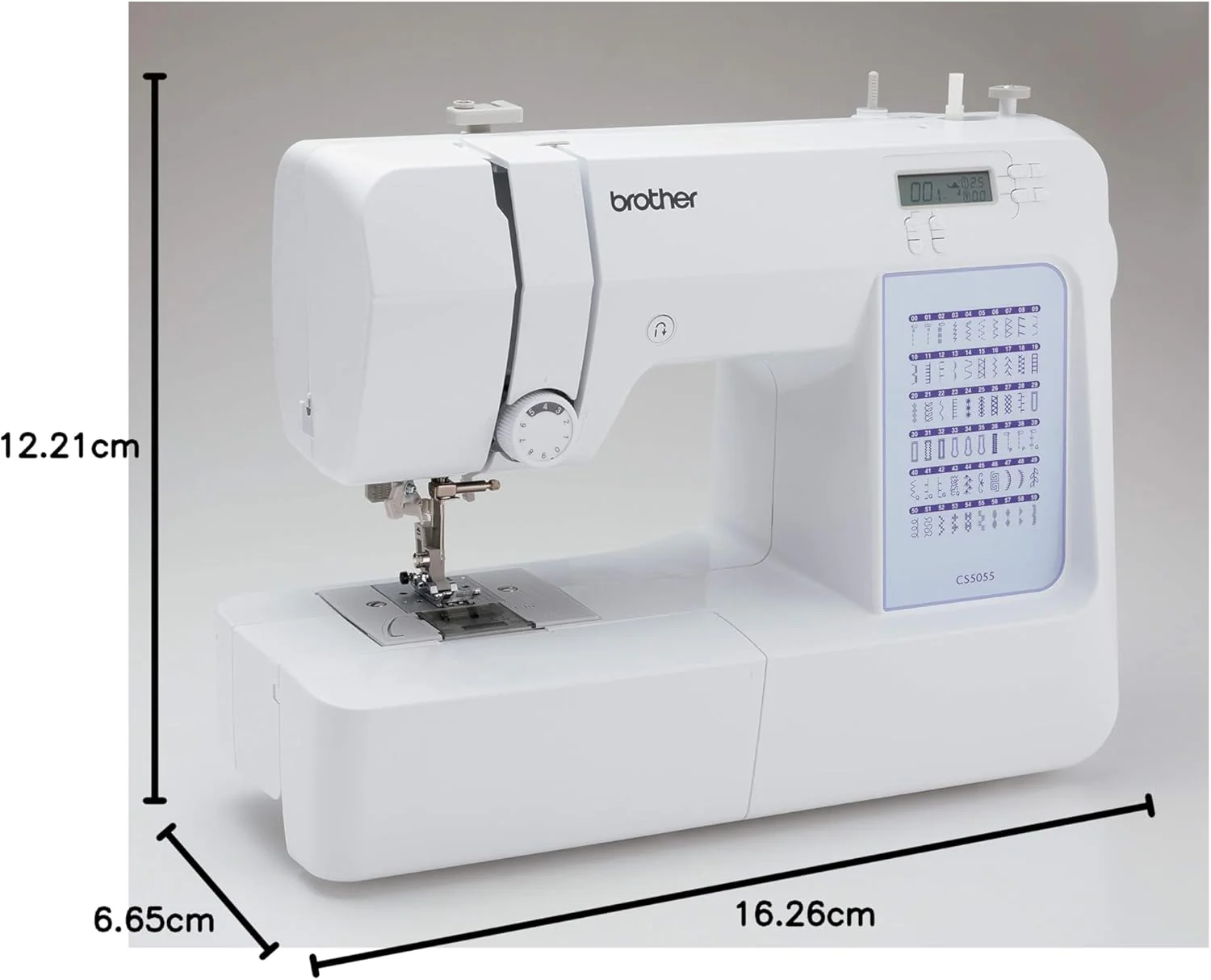Machine à coudre informatisée Brother CS5055, 60 points intégrés, écran LCD