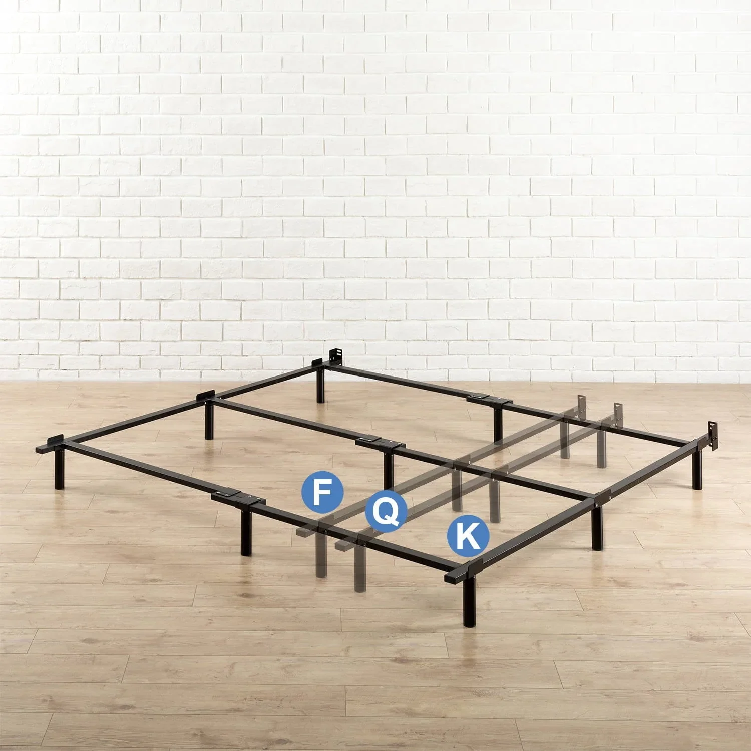 Zinus Paige Compack® 7 Metal Heavy Duty Bed Frame, Full/Queen/King
