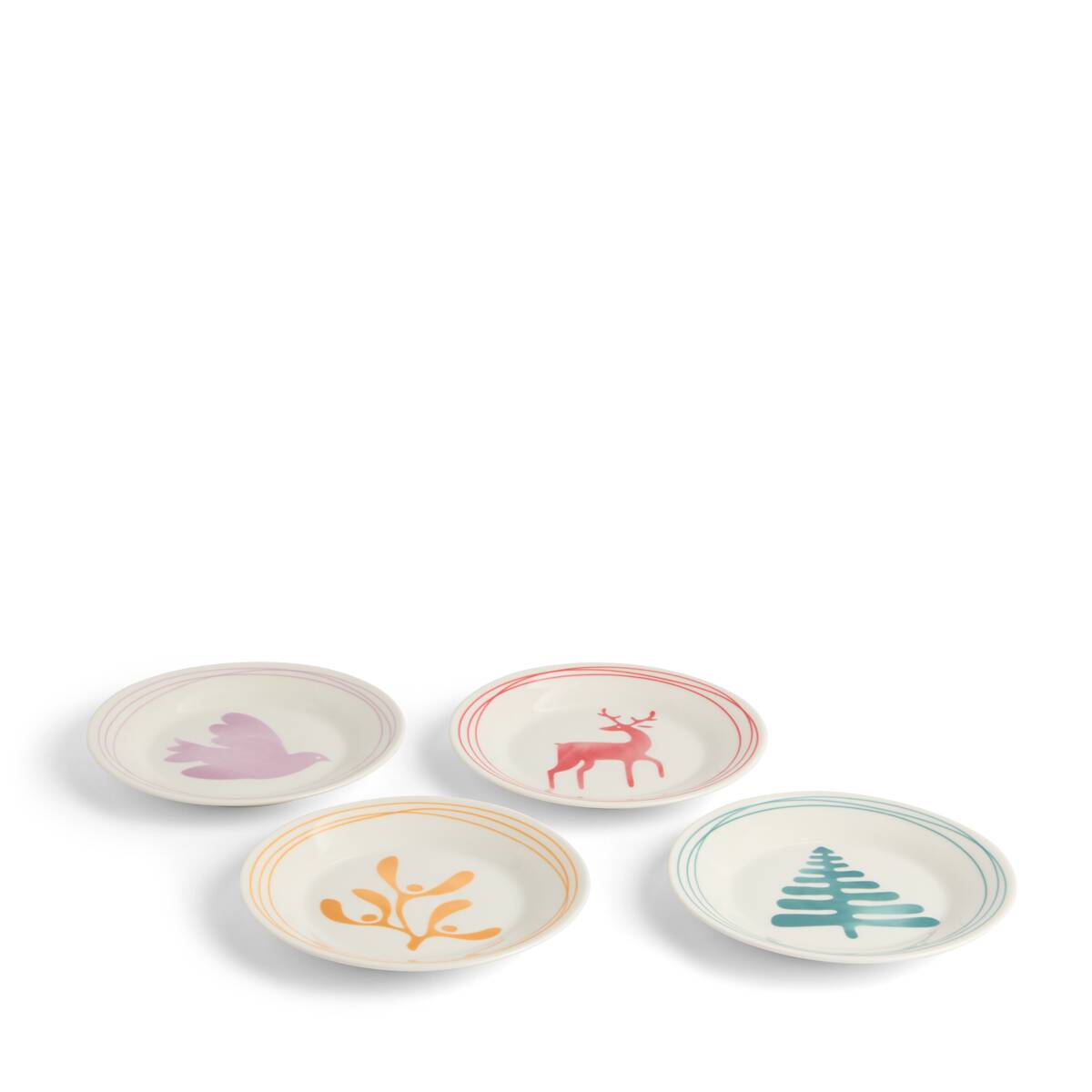 1815 Christmas Plate, Set of 4