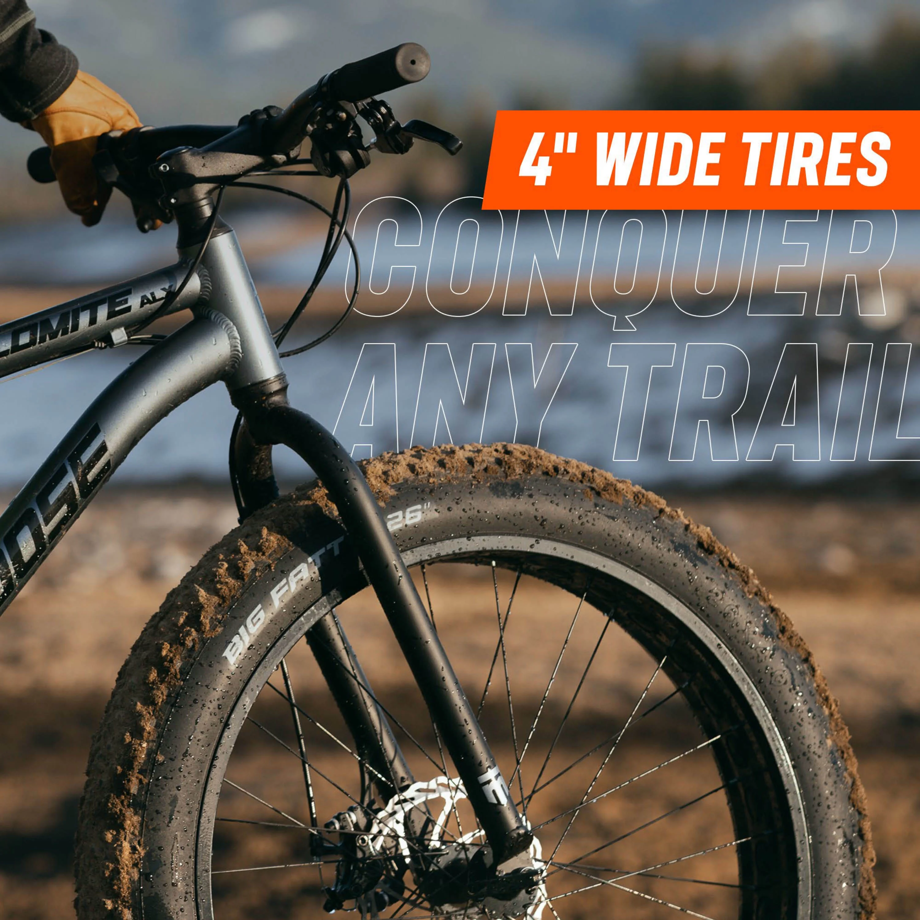 26-in. Dolomite ALX Unisex Fat Tire Mountain Bike, Gray - Image 4