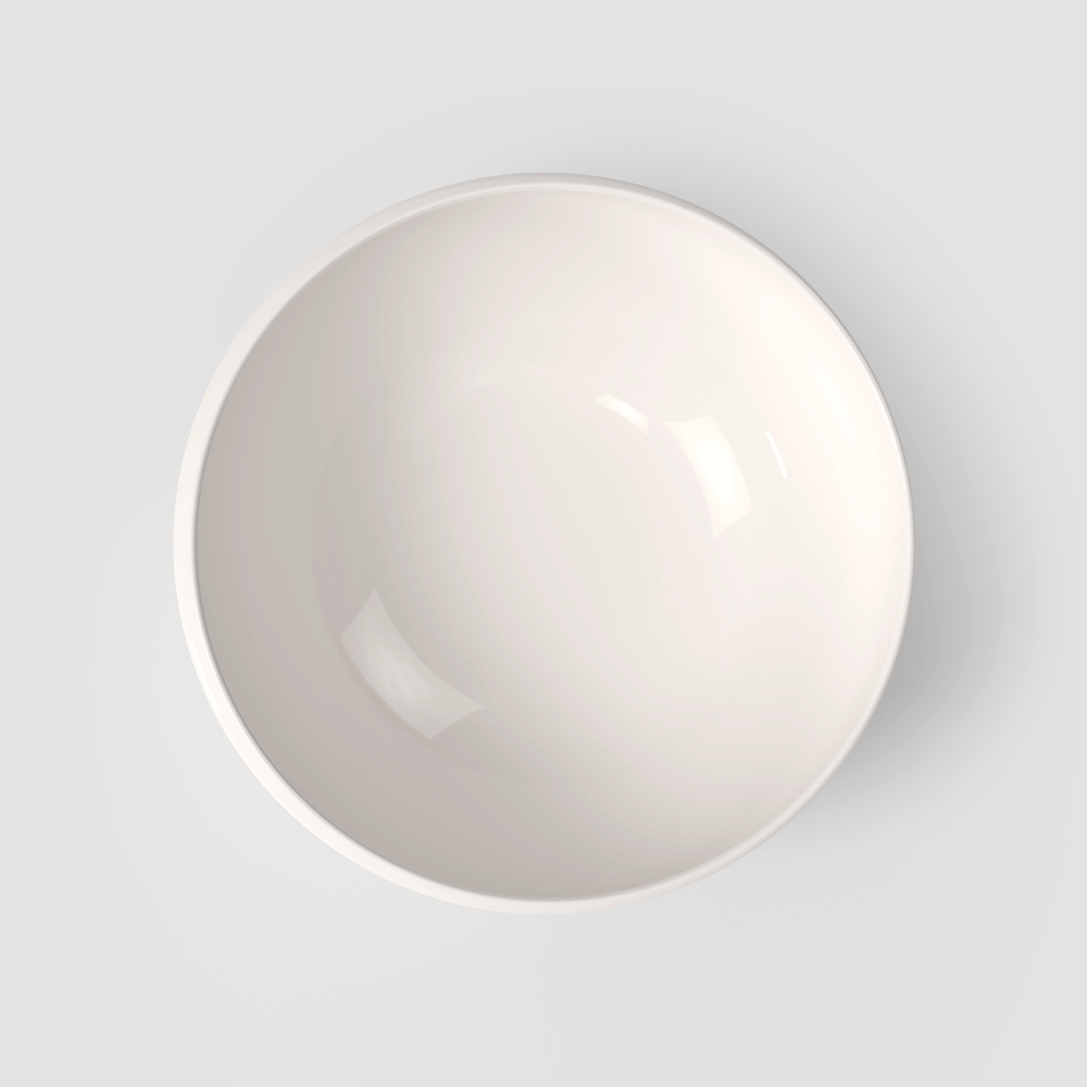 NewMoon Serving Bowl - White, 84.6 oz, Premium Porcelain