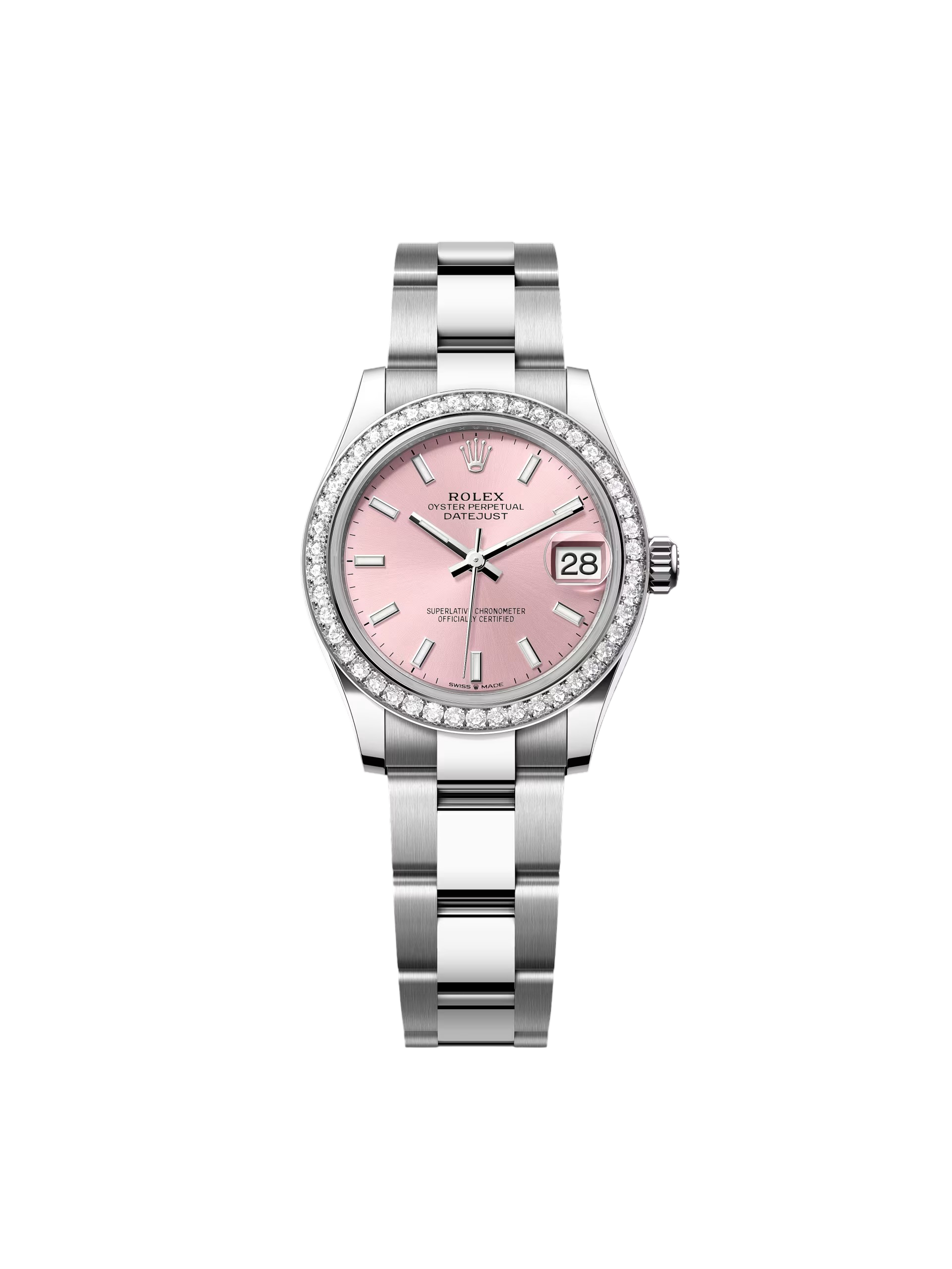 【Super Clone】RLX Datejust m278384RBR-0017/0018 Pink 31mm Dial Oyster Watch